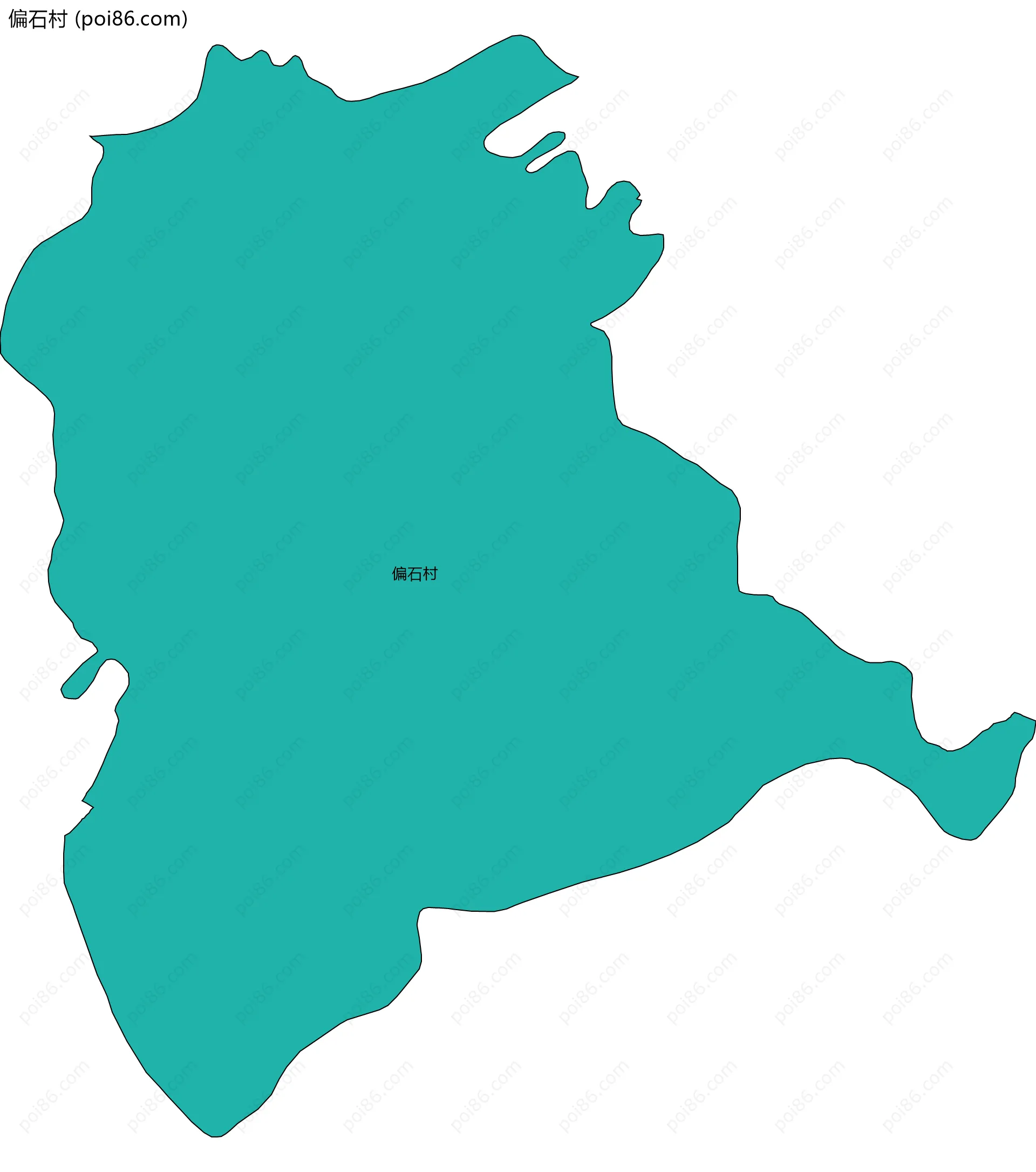 偏石村边界地图