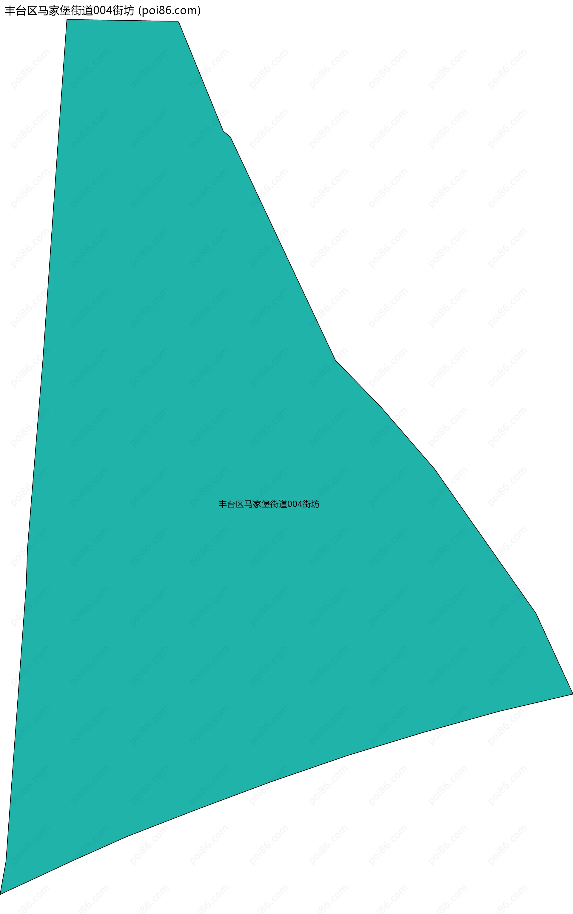 丰台区马家堡街道004街坊边界地图