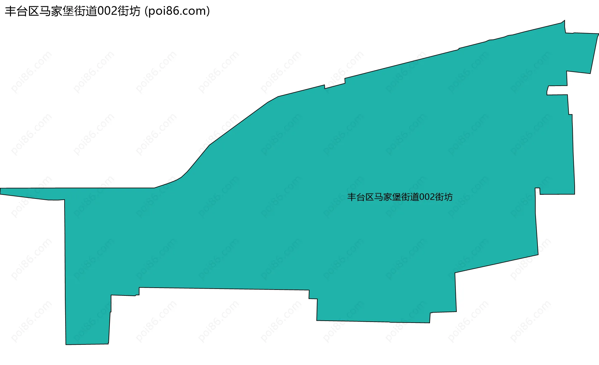 丰台区马家堡街道002街坊边界地图