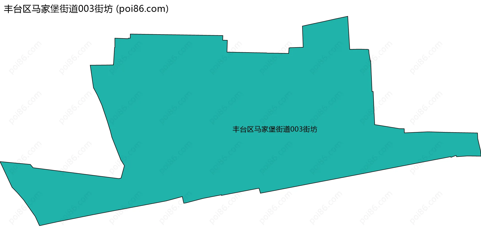 丰台区马家堡街道003街坊边界地图