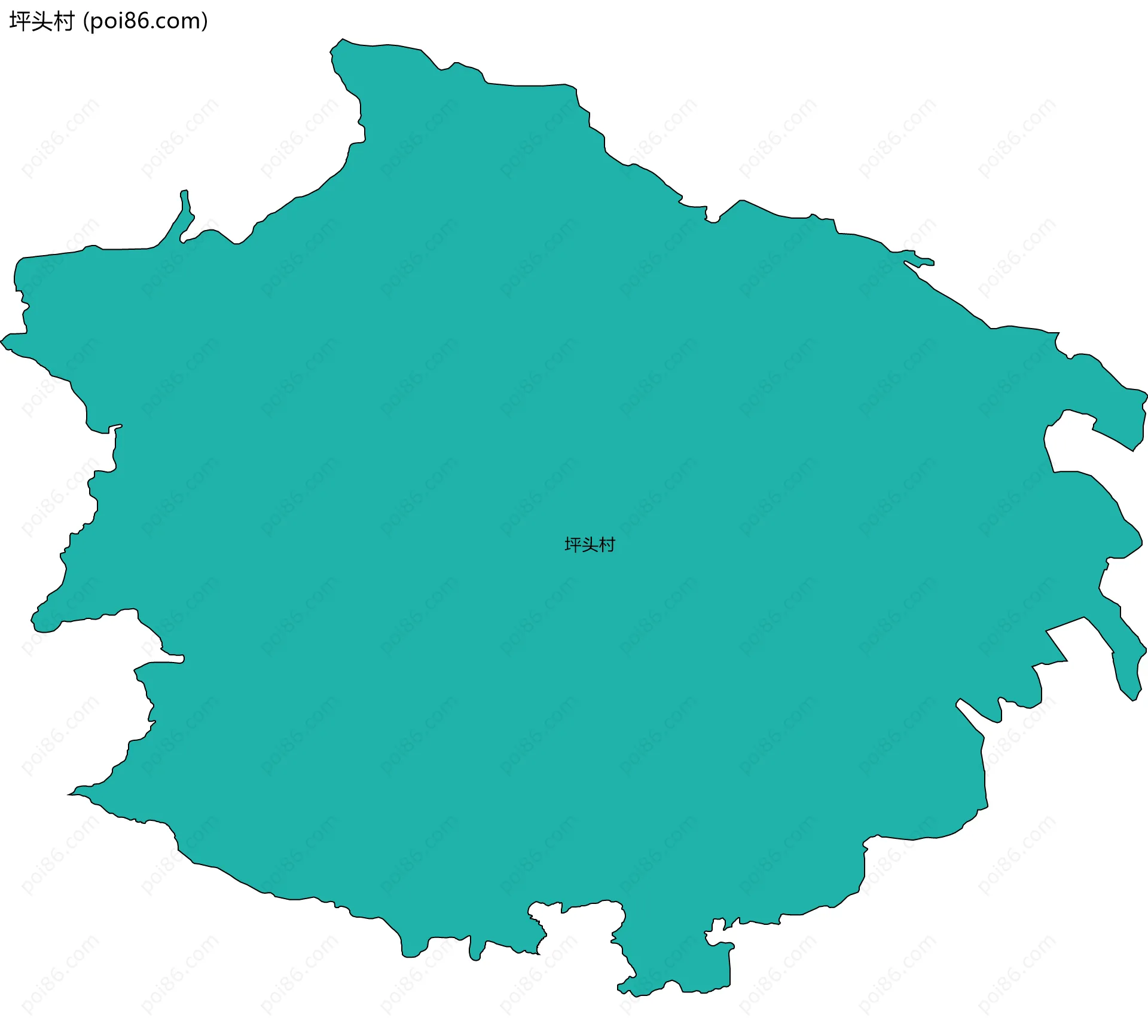 坪头村边界地图
