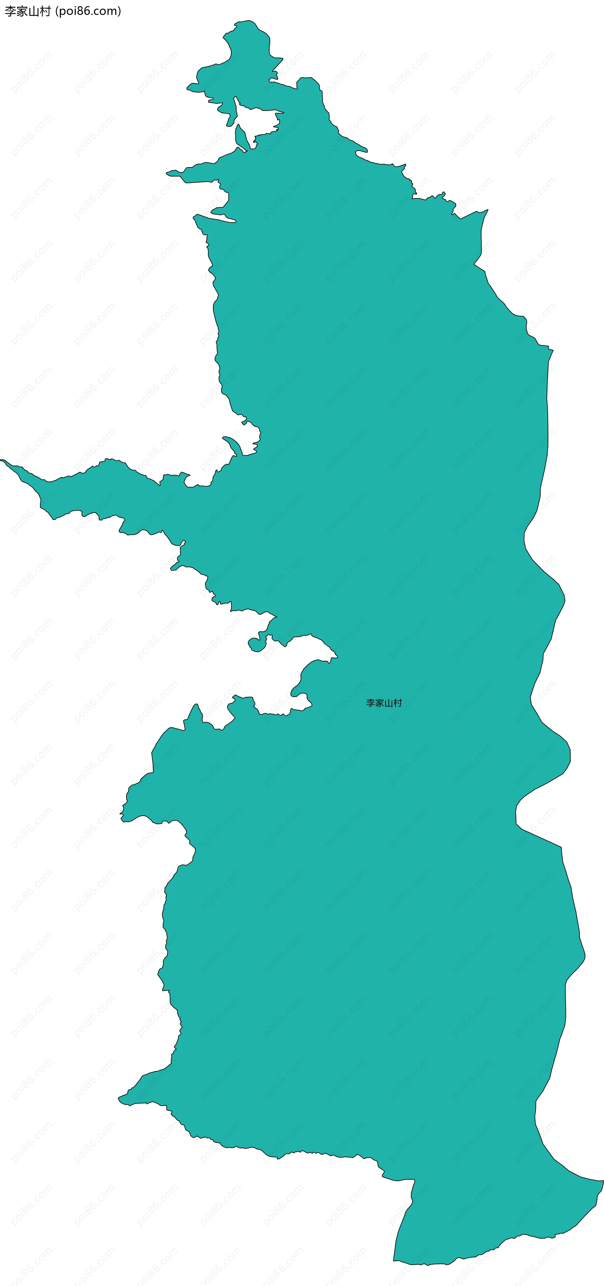 李家山村边界地图