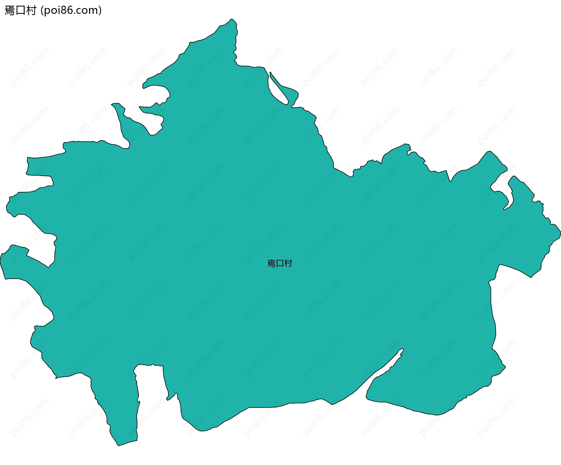 焉口村边界地图