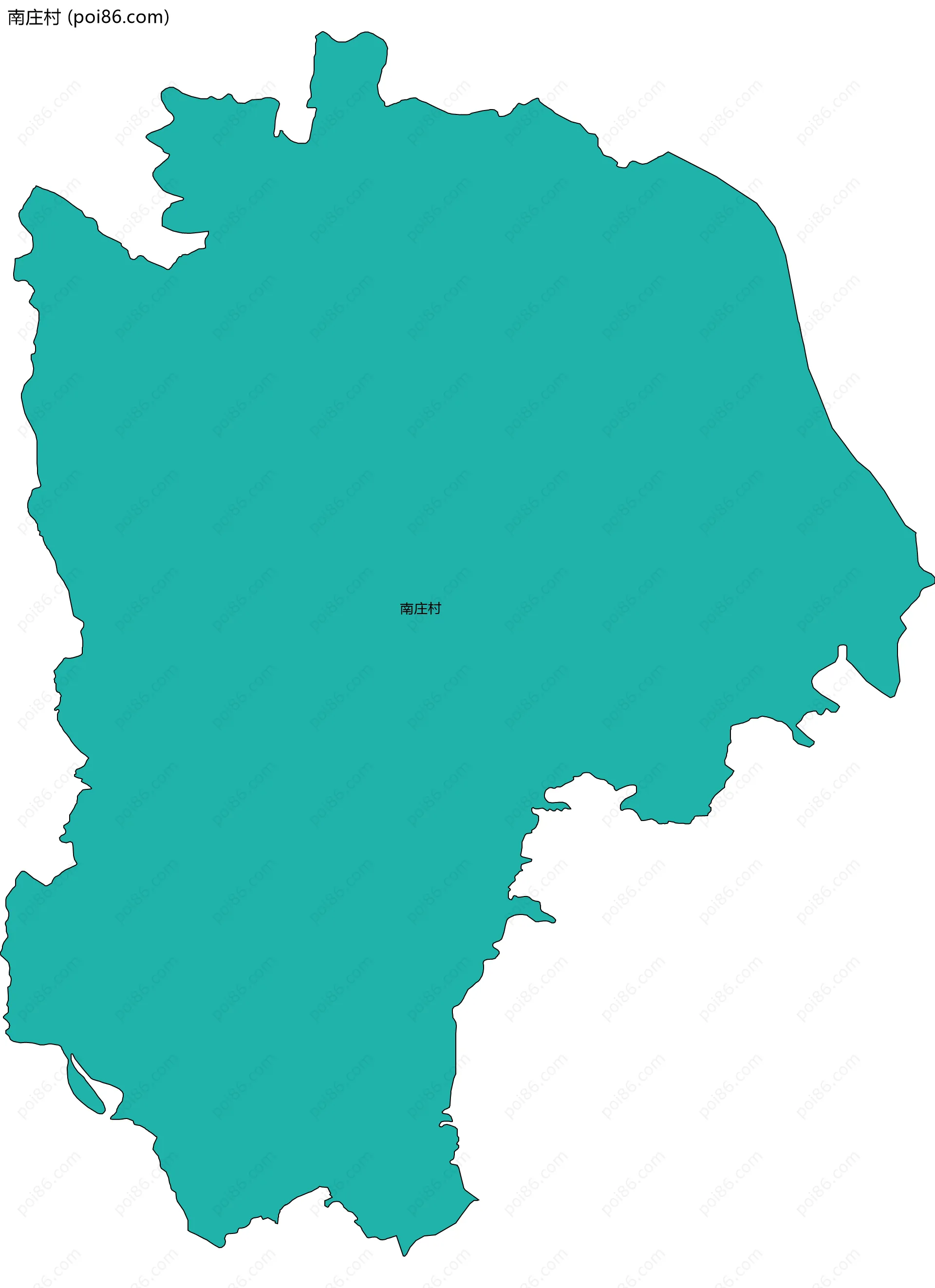 南庄村边界地图
