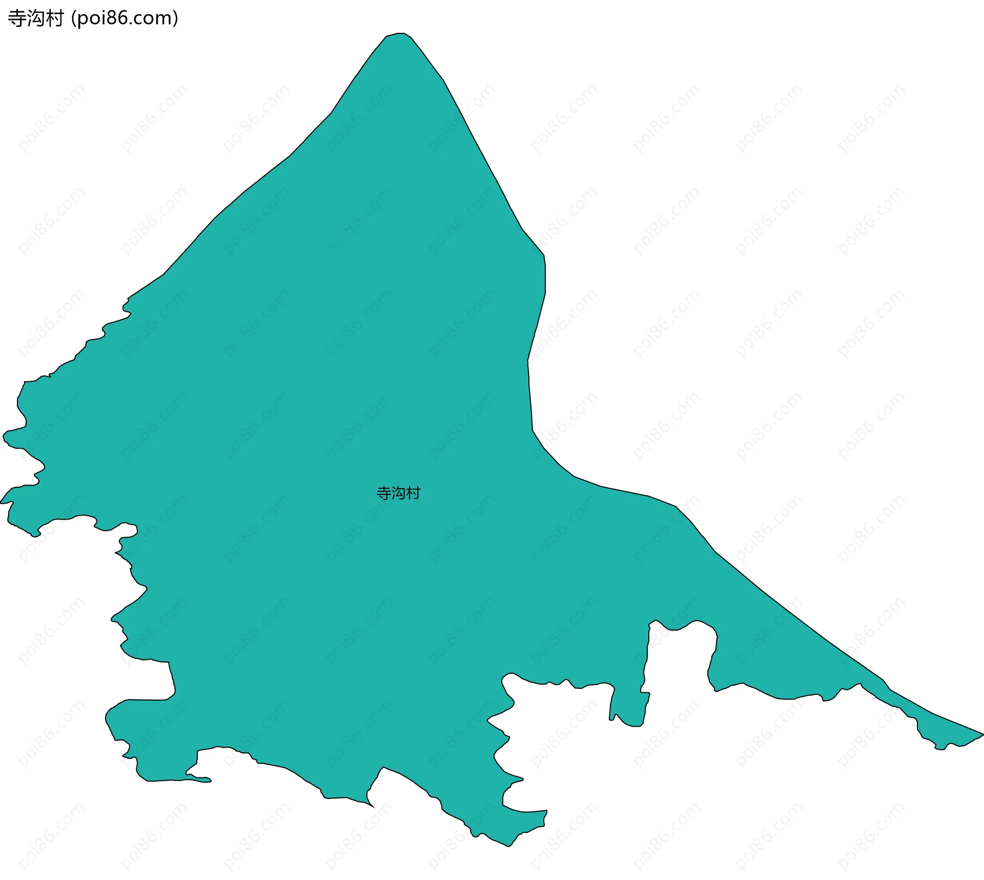 寺沟村边界地图