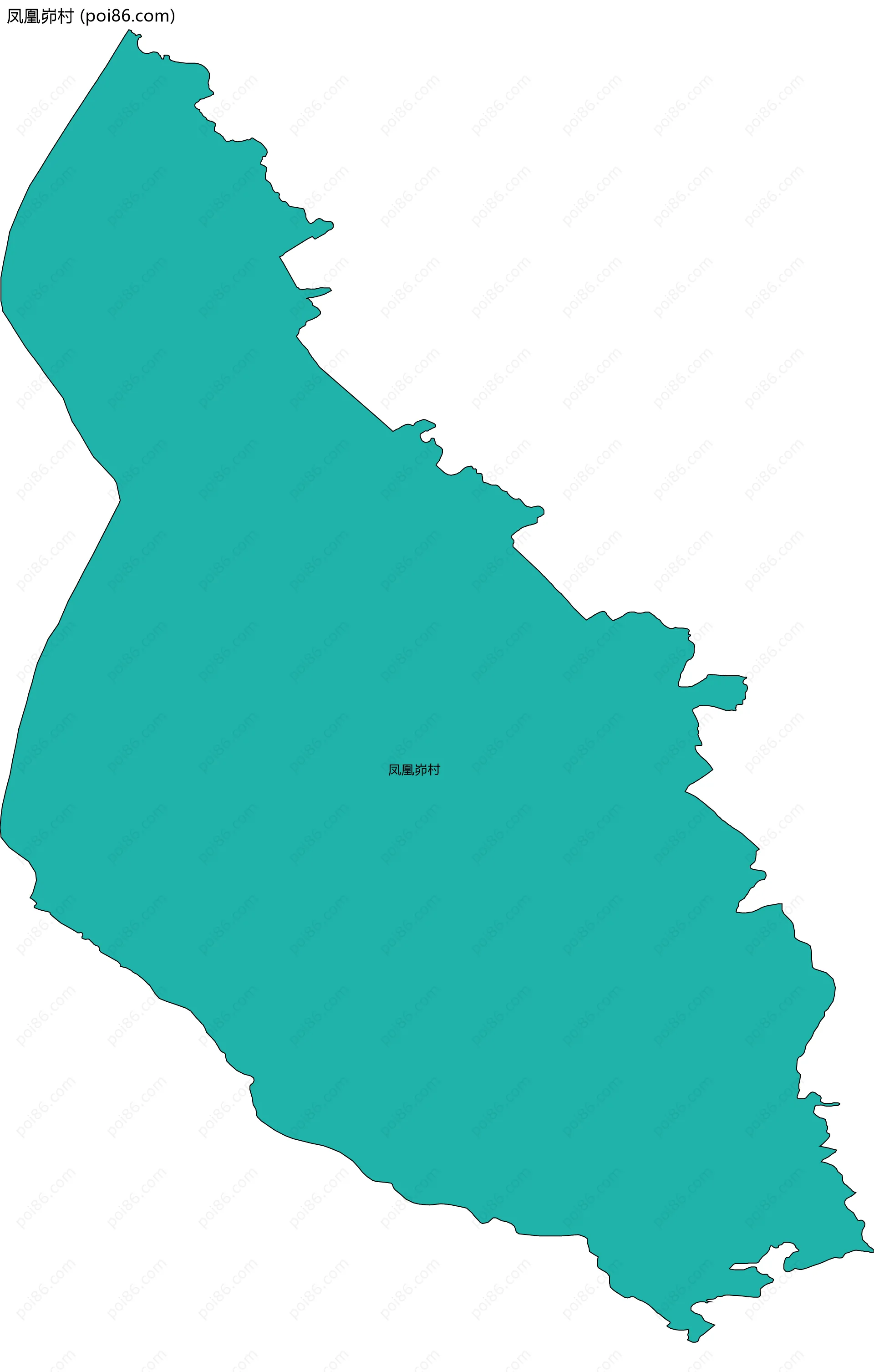 凤凰峁村边界地图