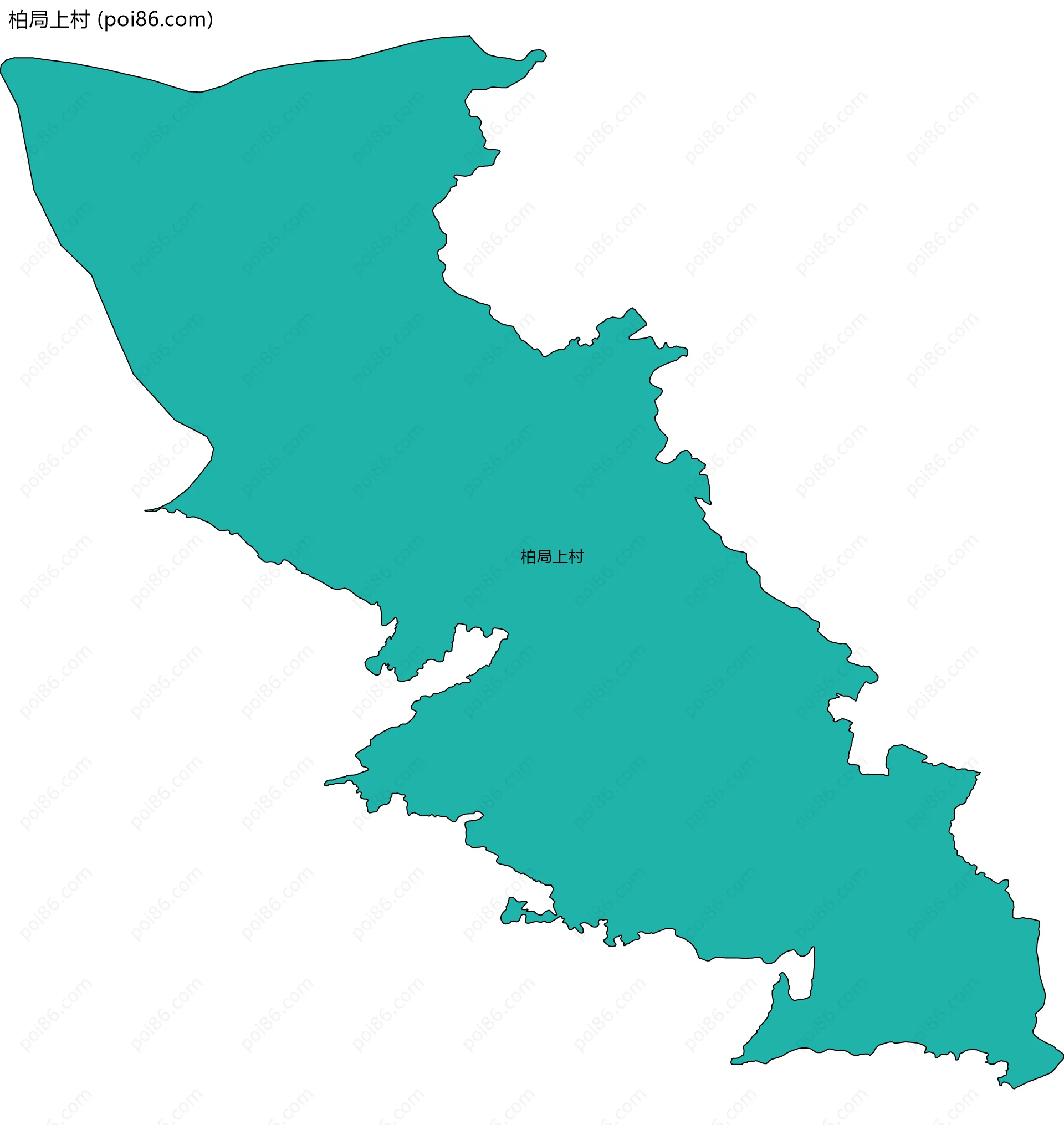 柏局上村边界地图