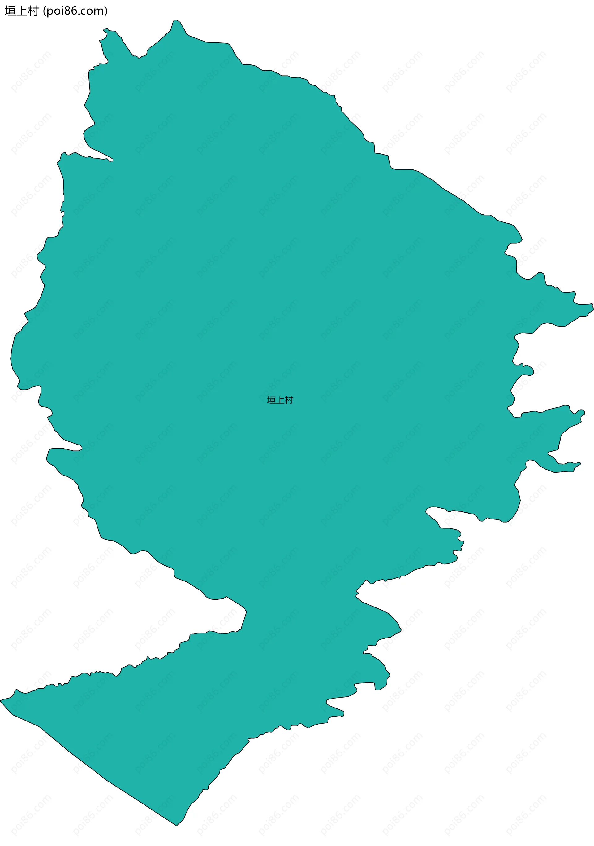 垣上村边界地图