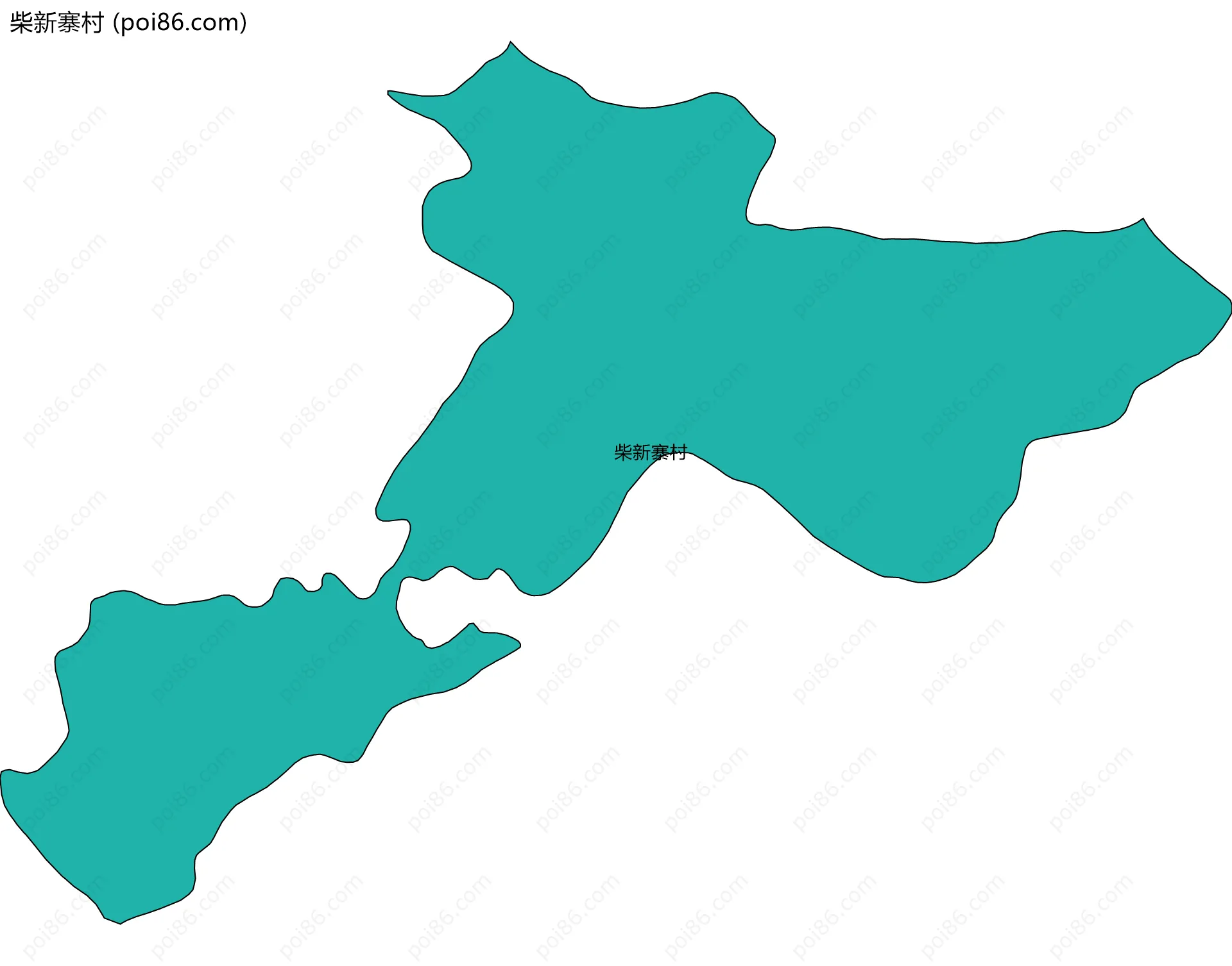 柴新寨村边界地图