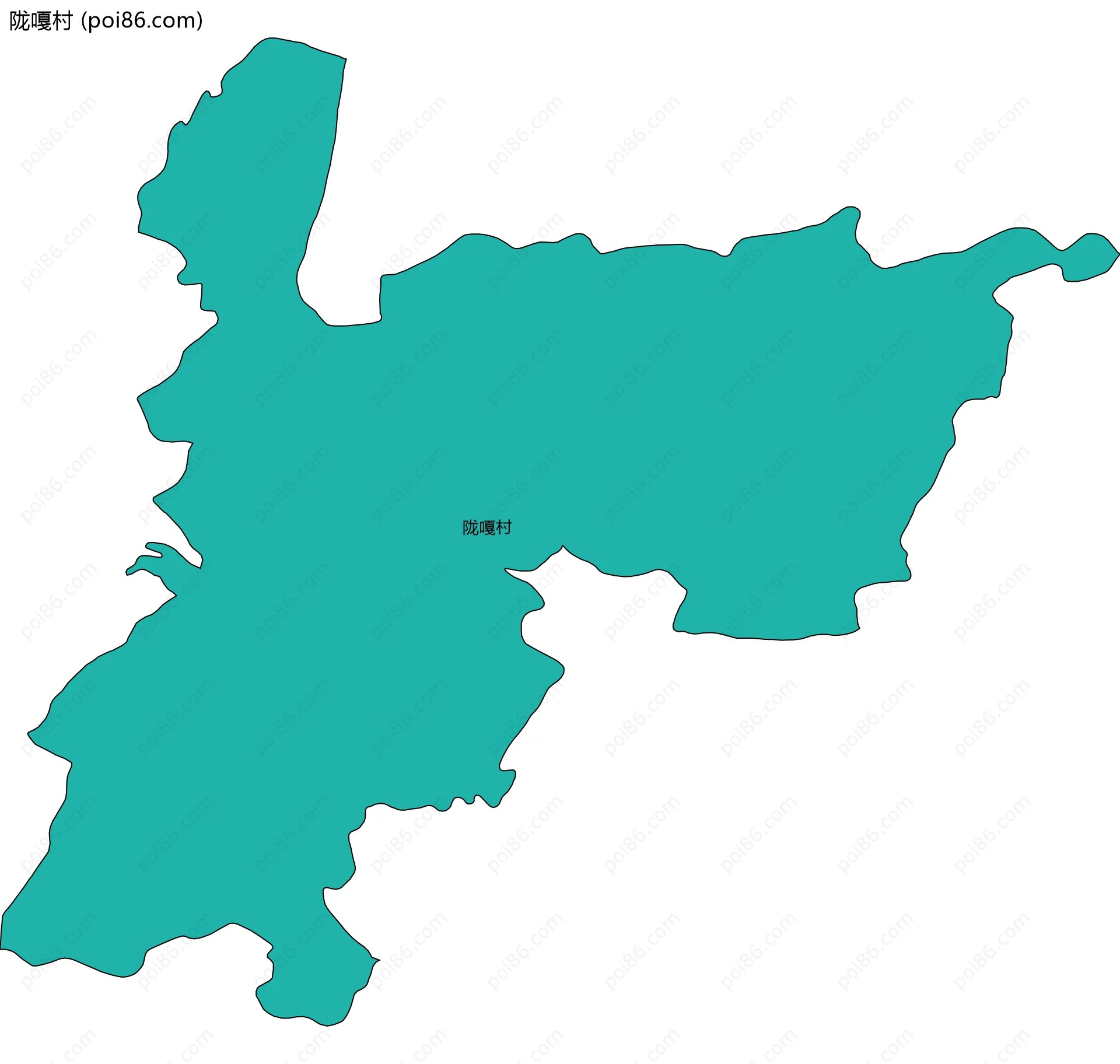 陇嘎村边界地图