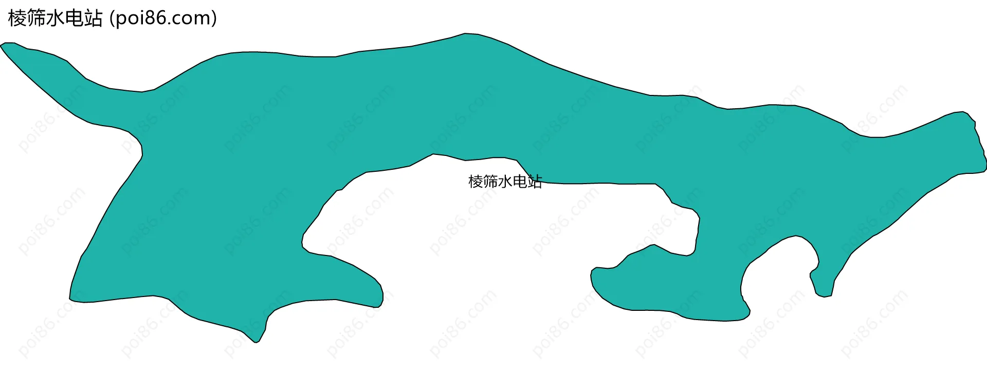棱筛水电站边界地图