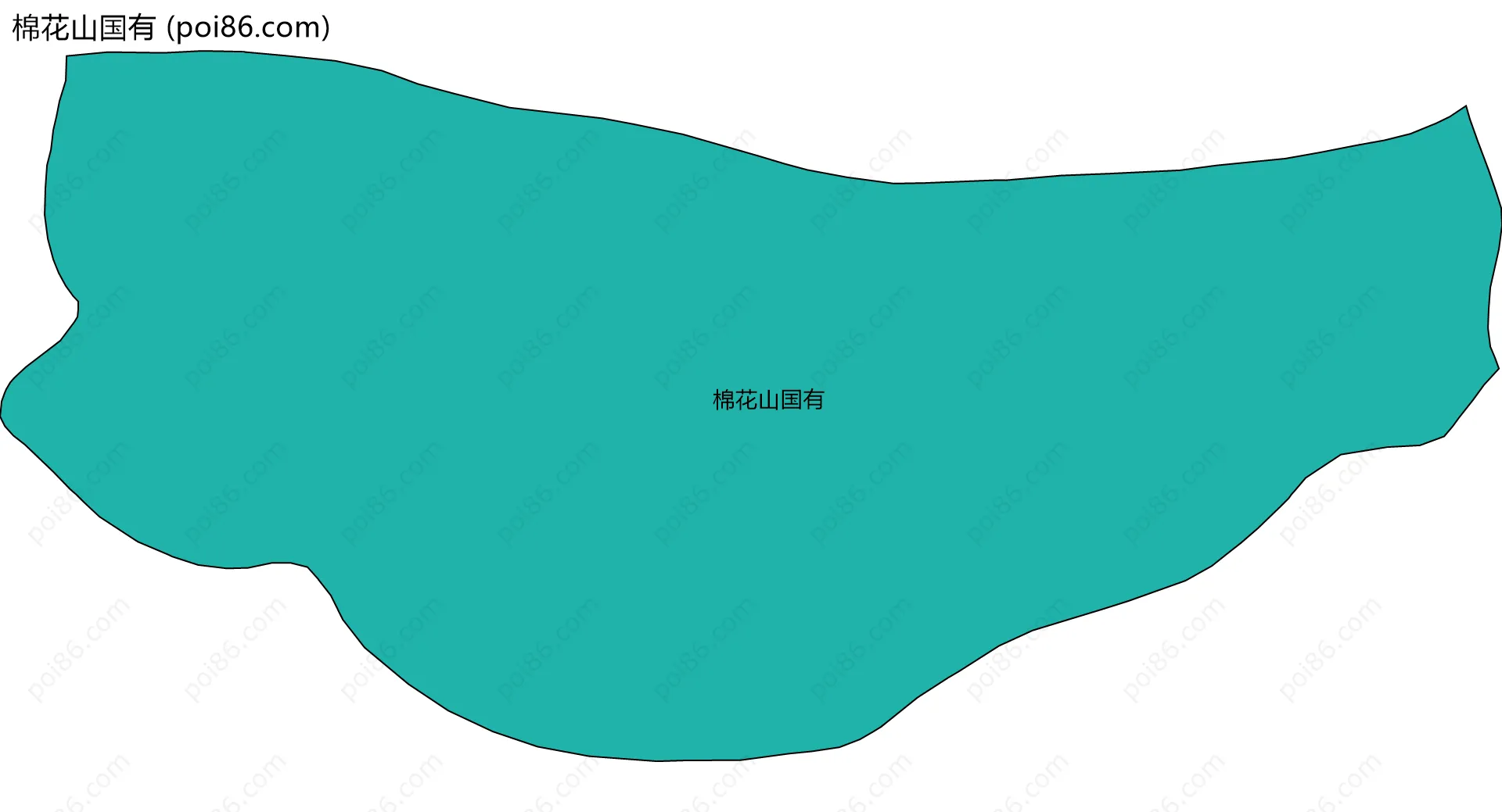 棉花山国有边界地图