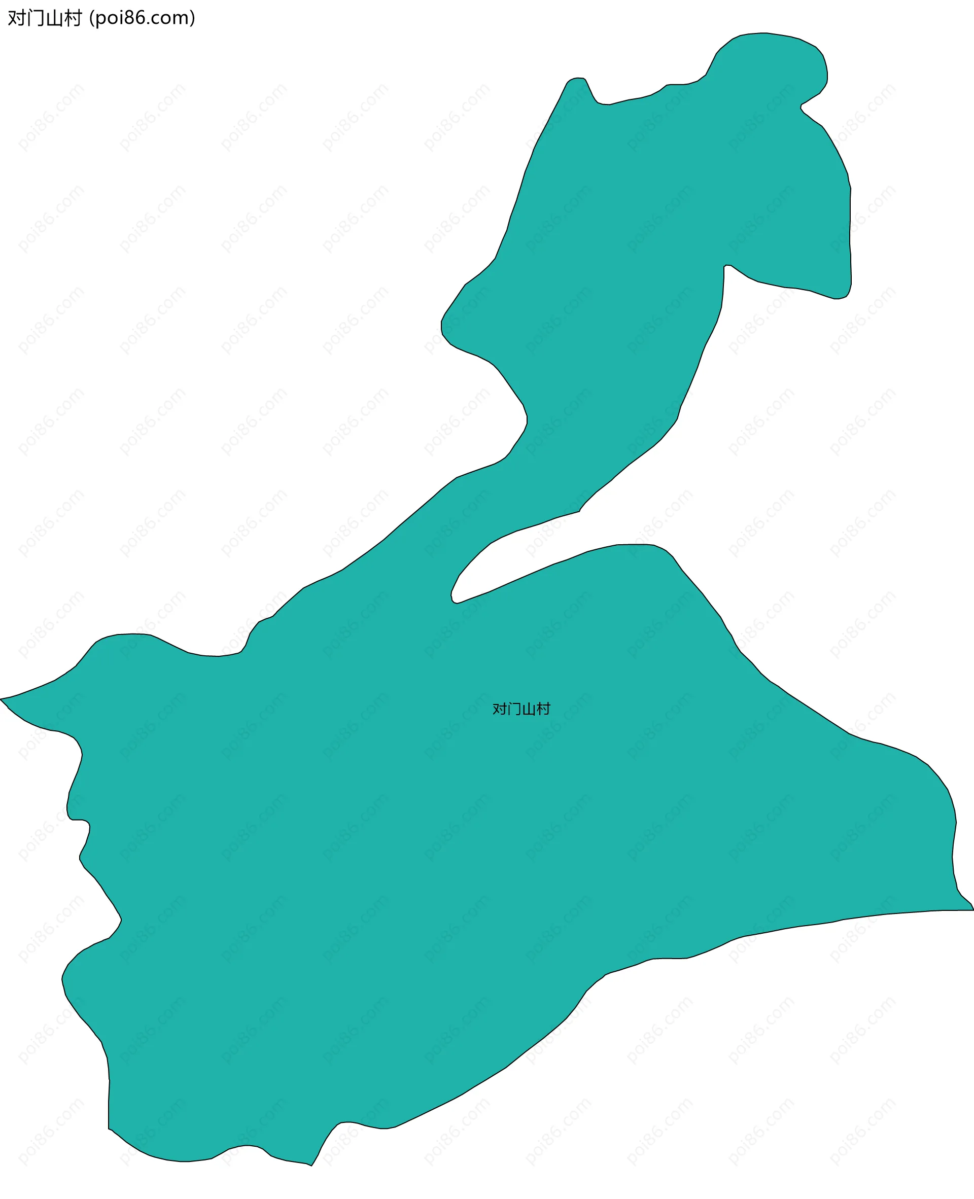 对门山村边界地图