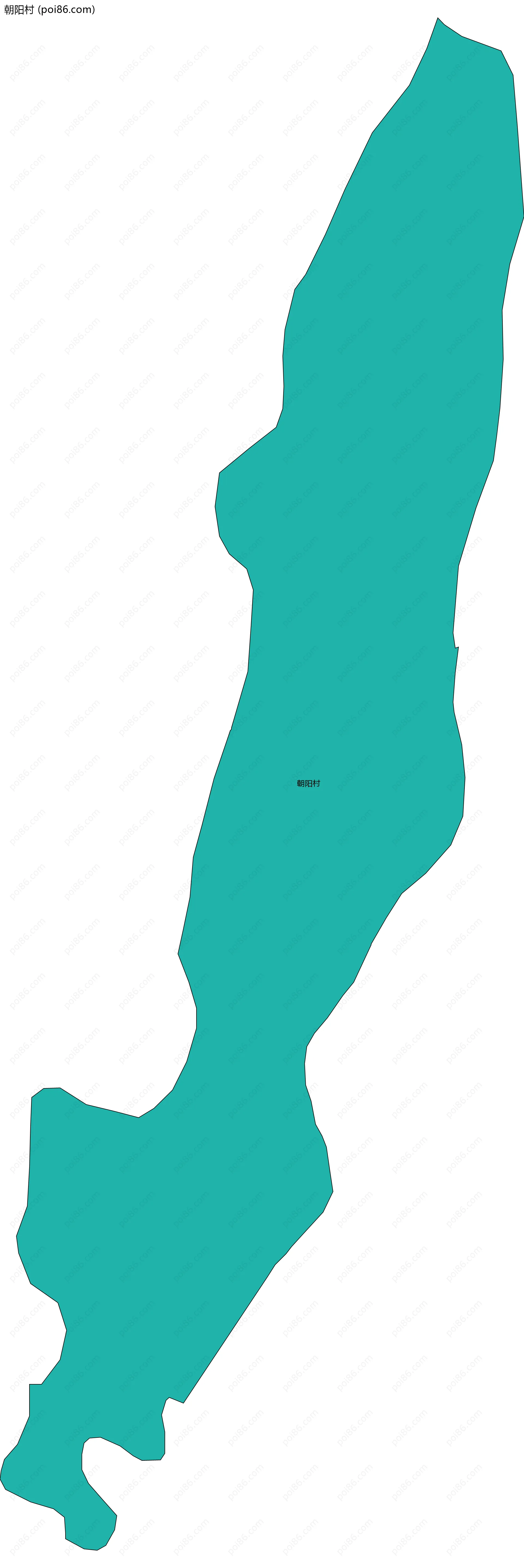 朝阳村边界地图