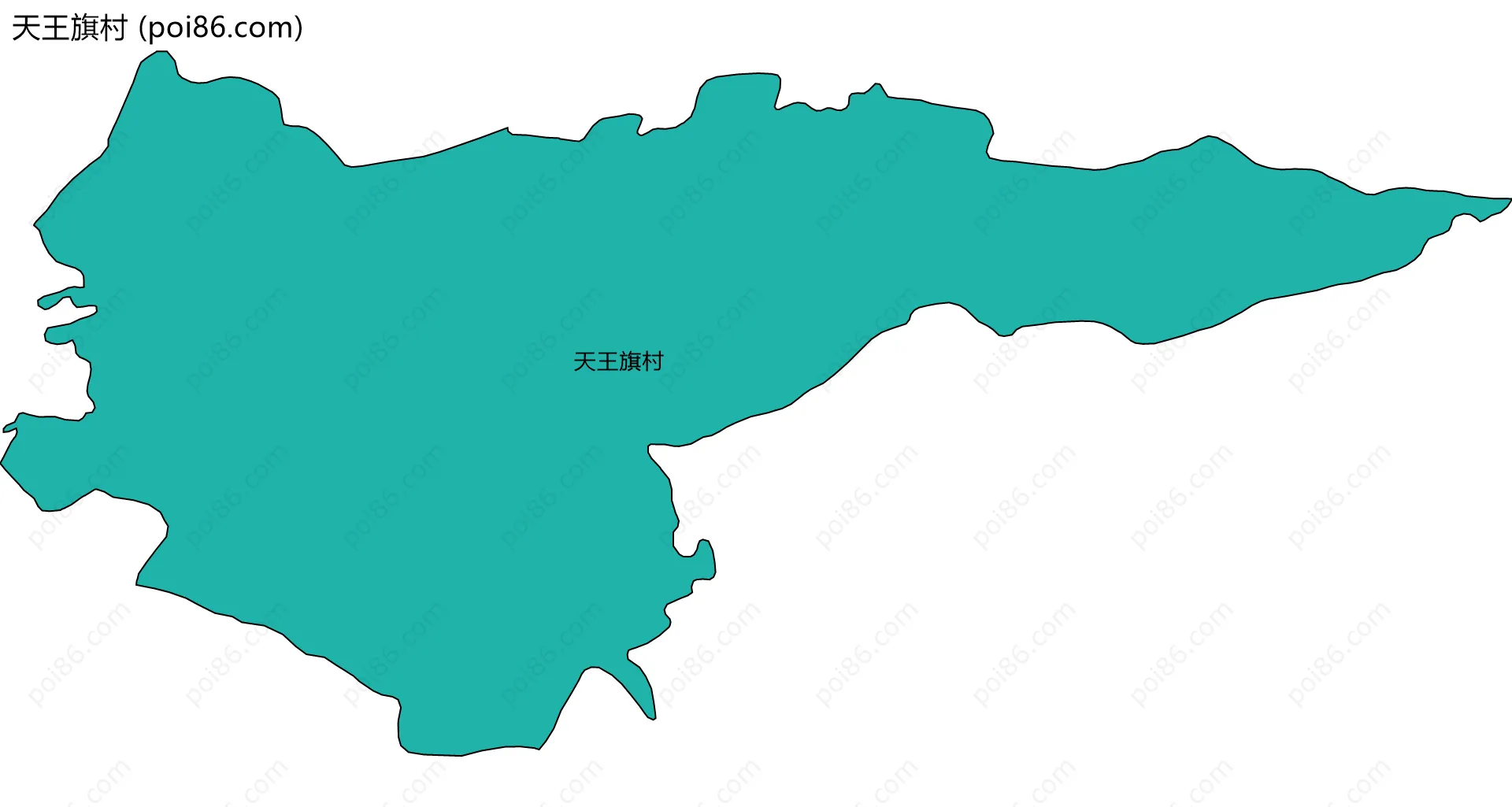 天王旗村边界地图