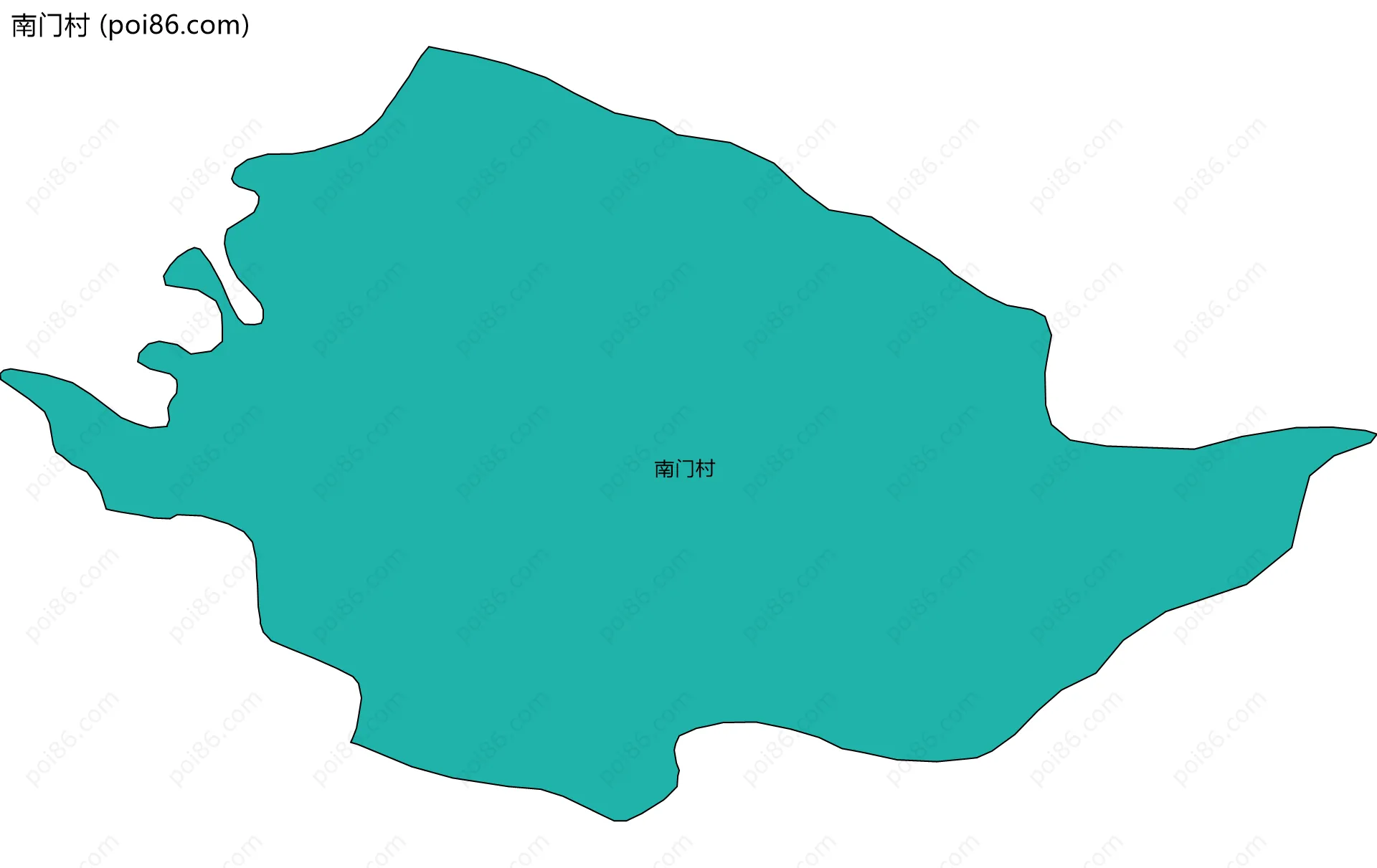南门村边界地图