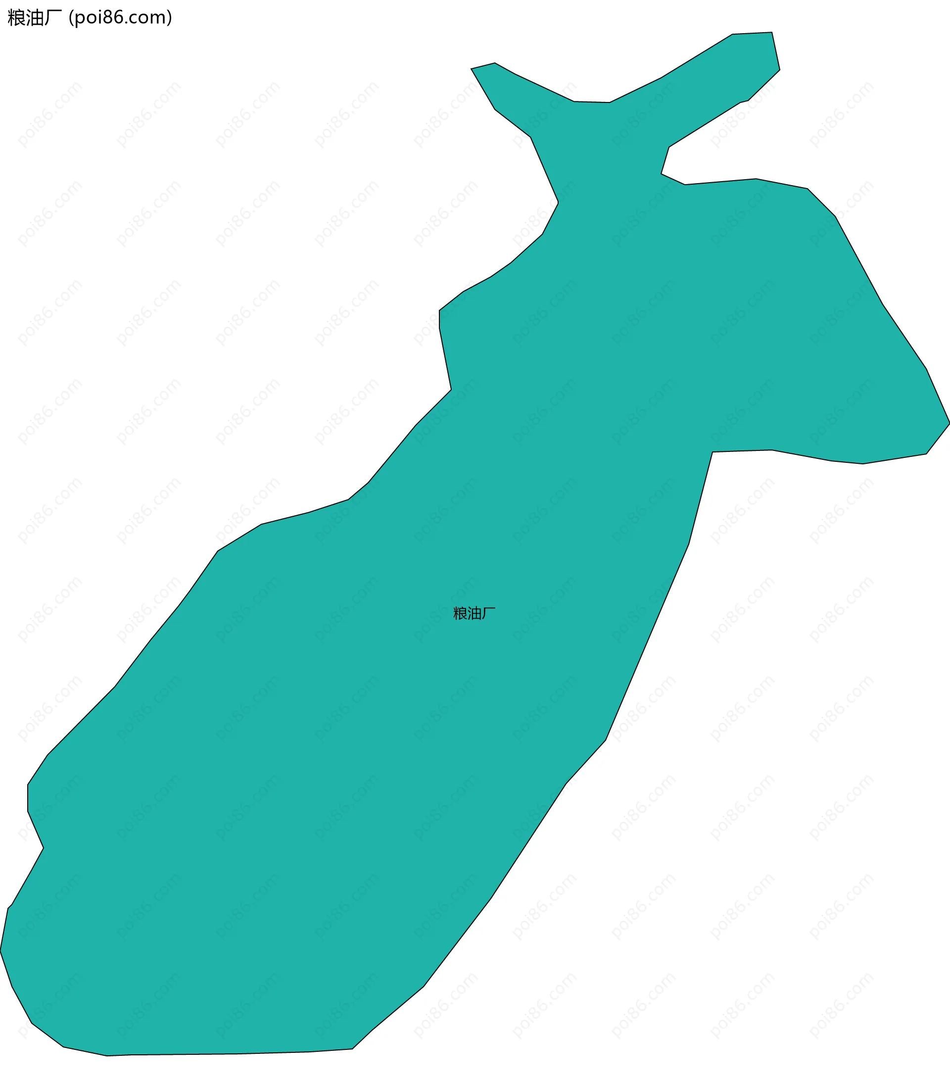 粮油厂边界地图