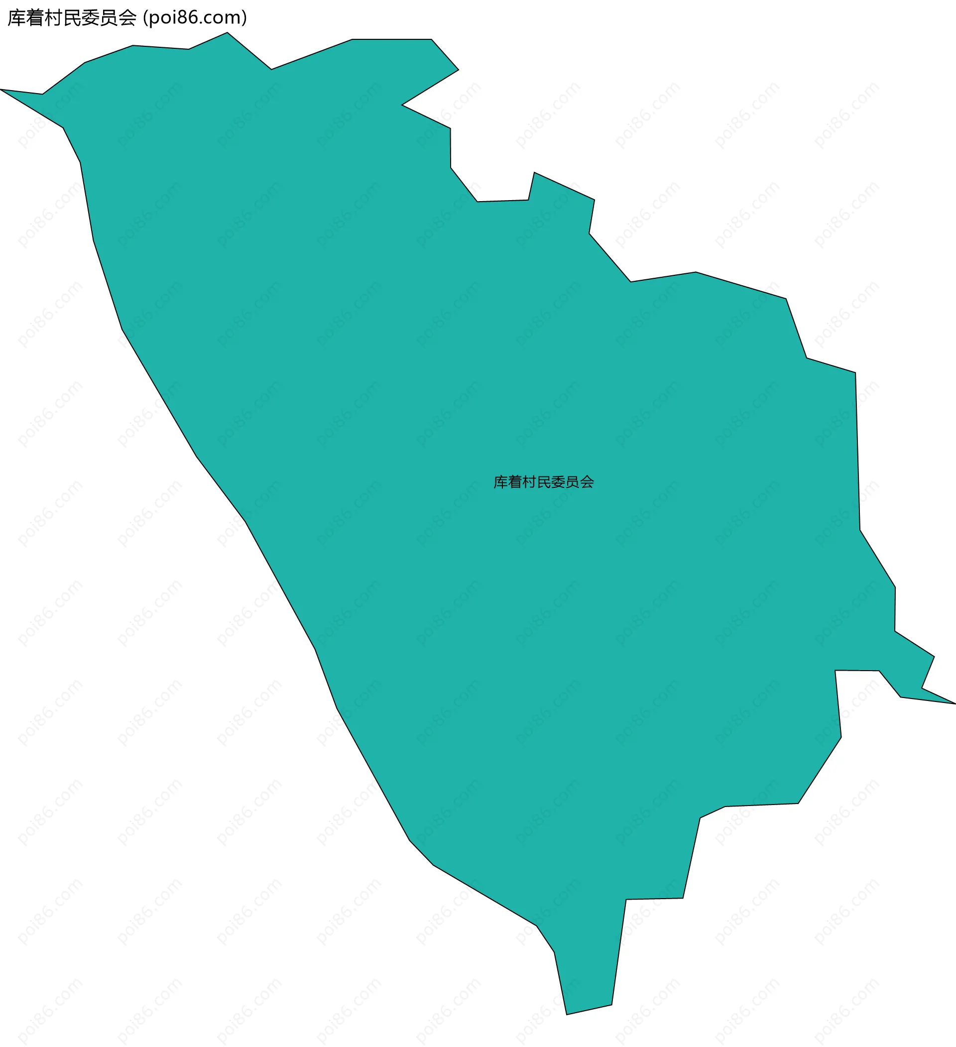 库着村民委员会边界地图