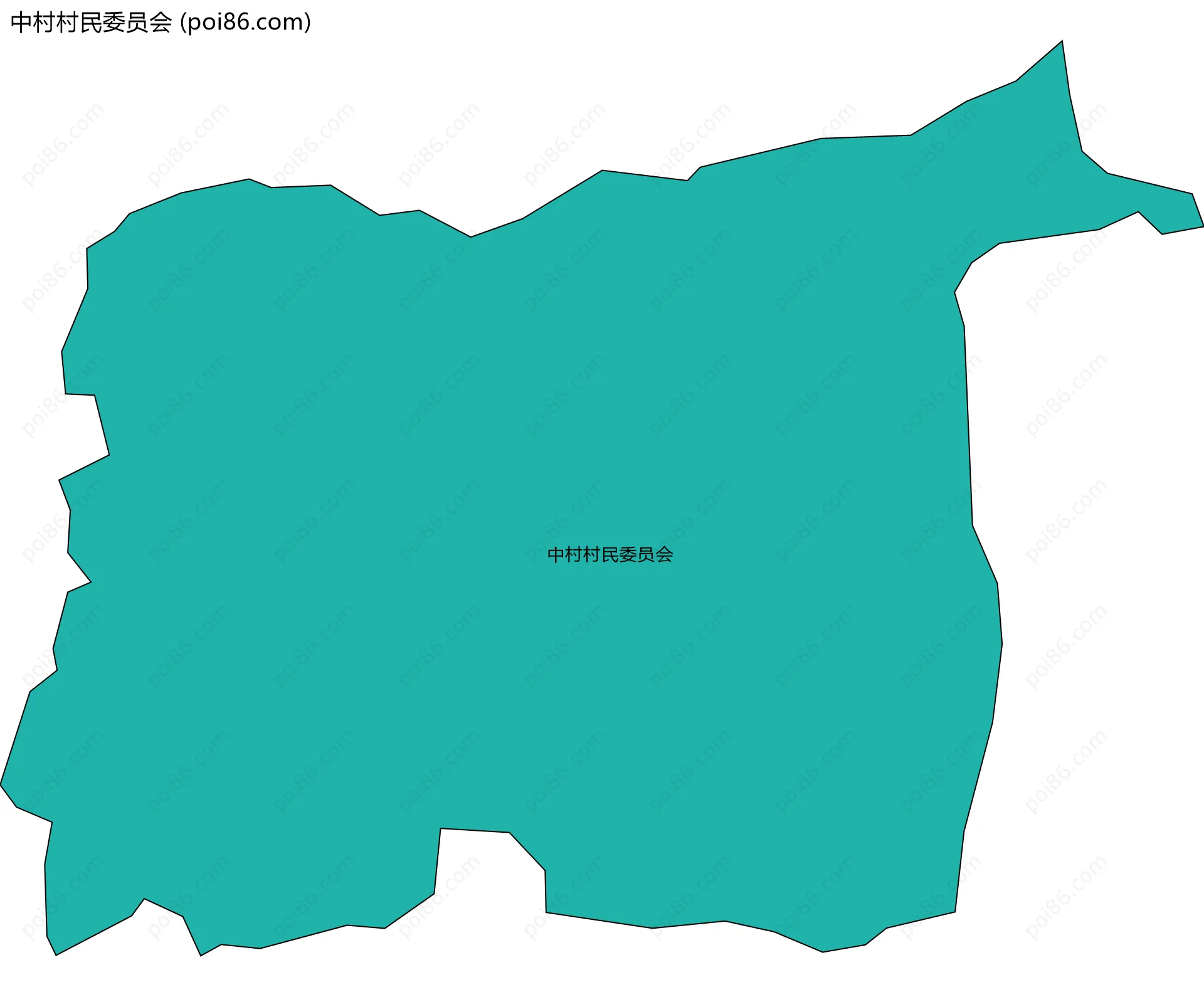 中村村民委员会边界地图