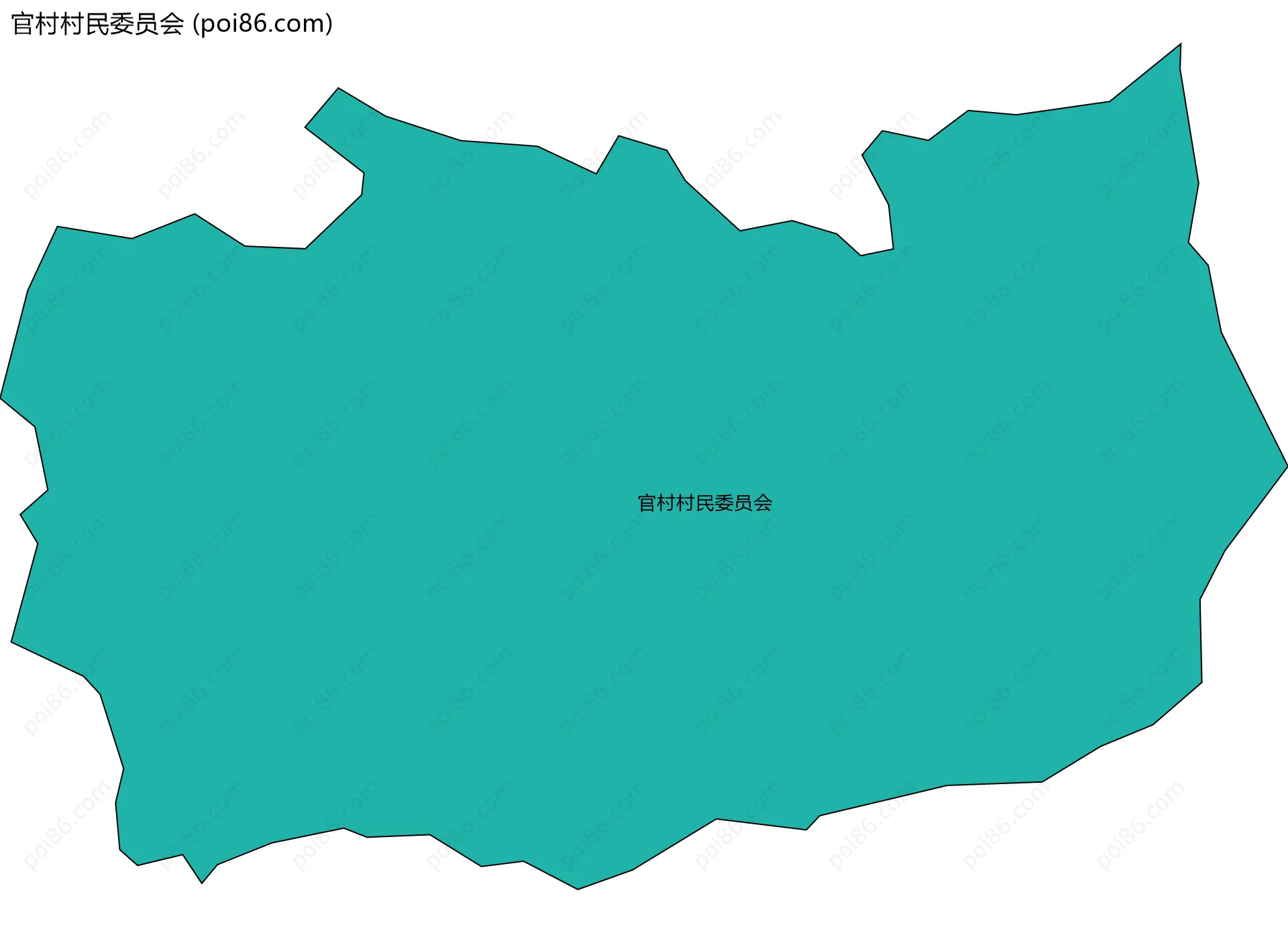 官村村民委员会边界地图