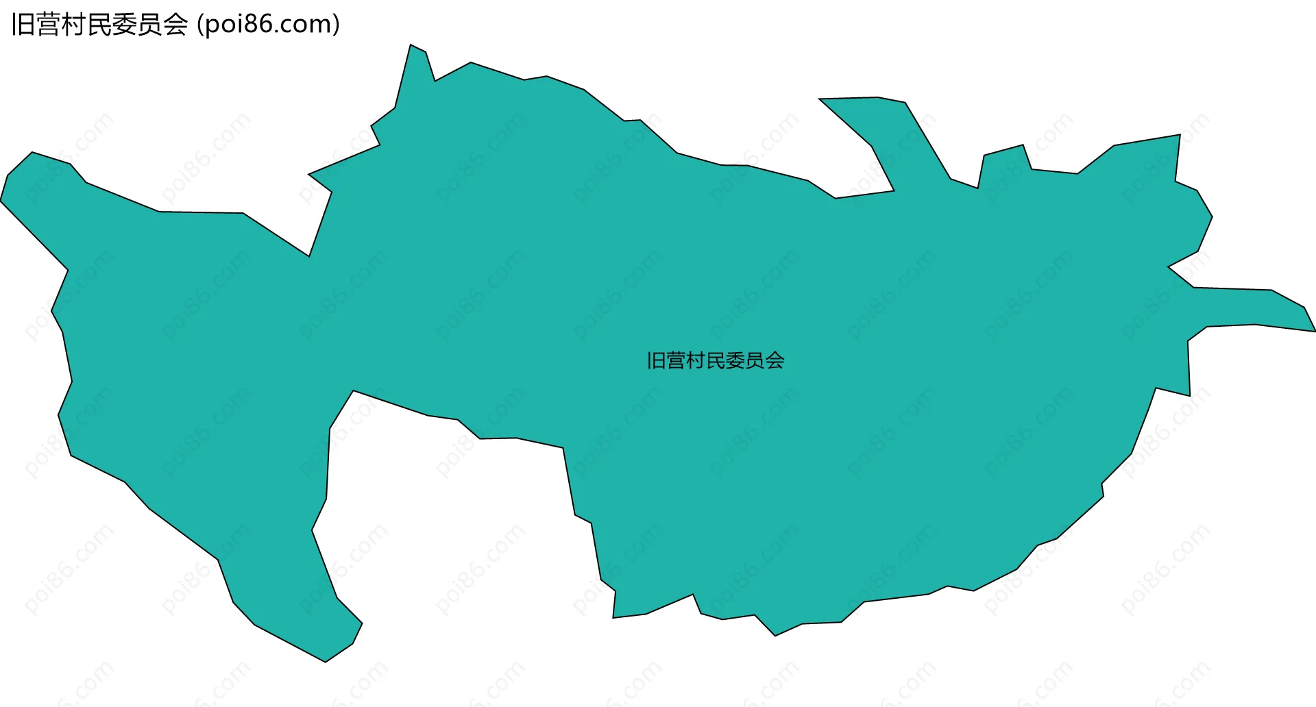 旧营村民委员会边界地图