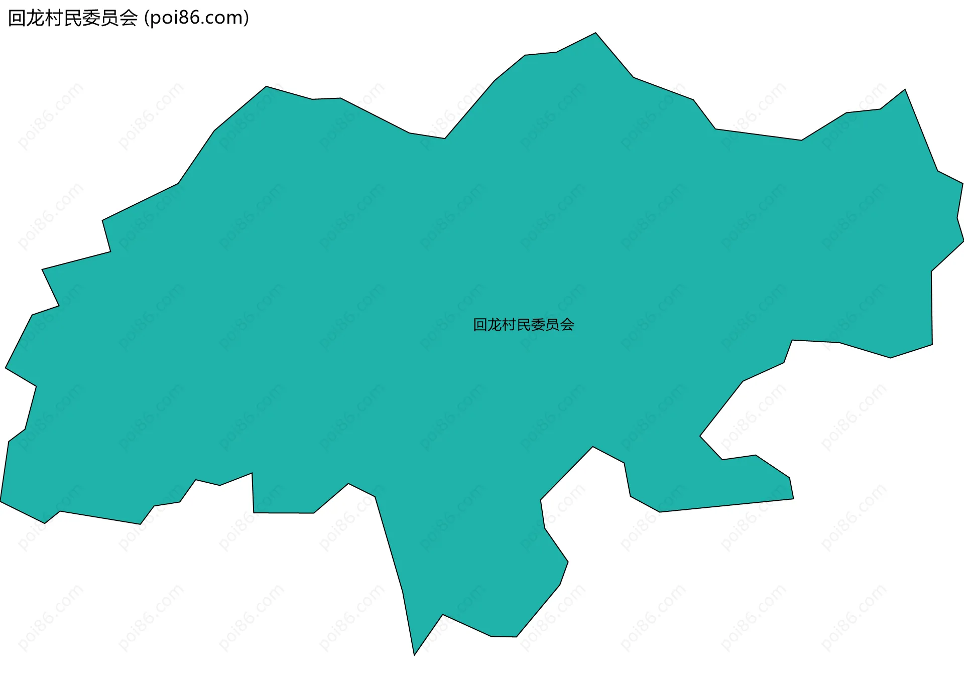 回龙村民委员会边界地图