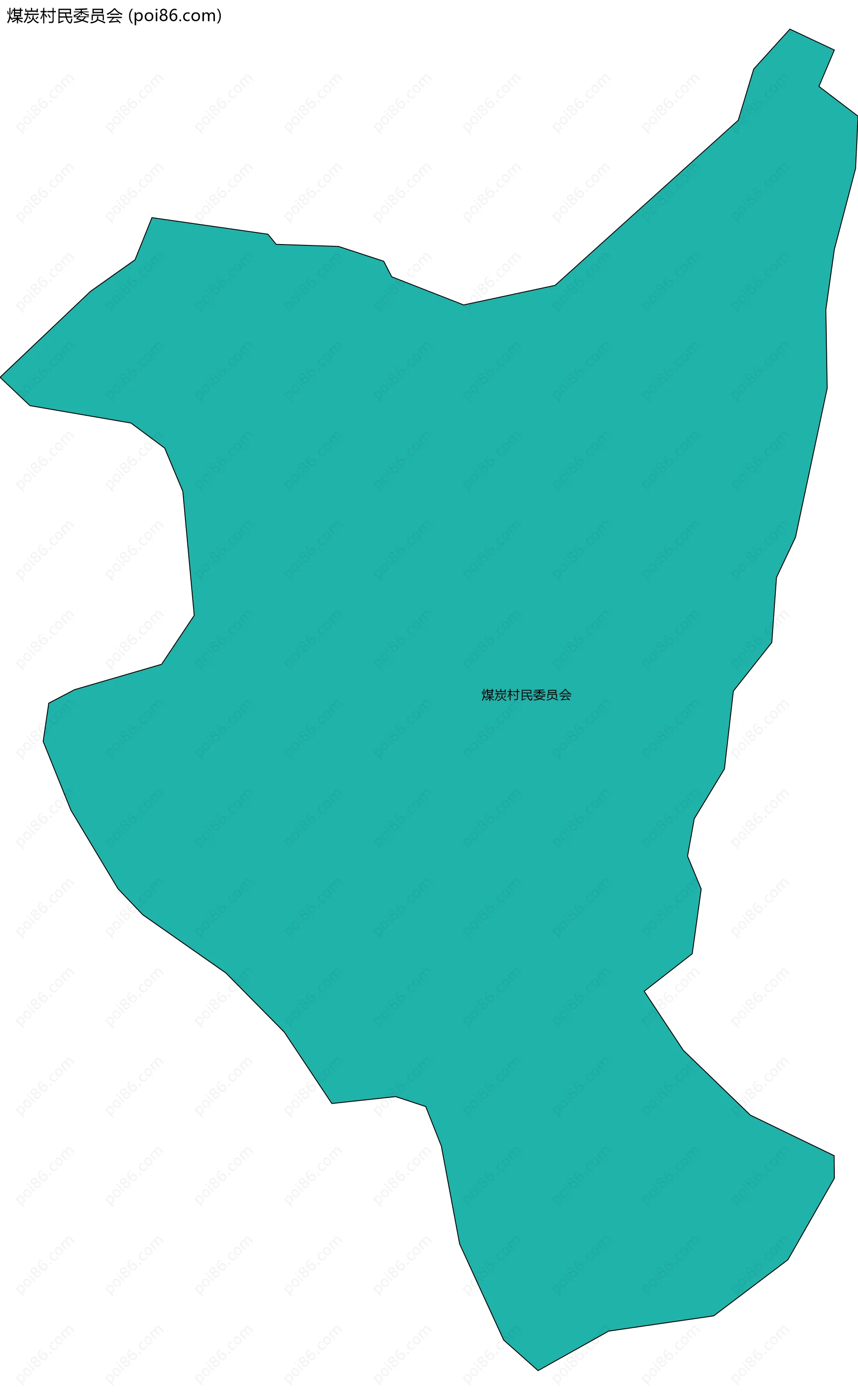 煤炭村民委员会边界地图