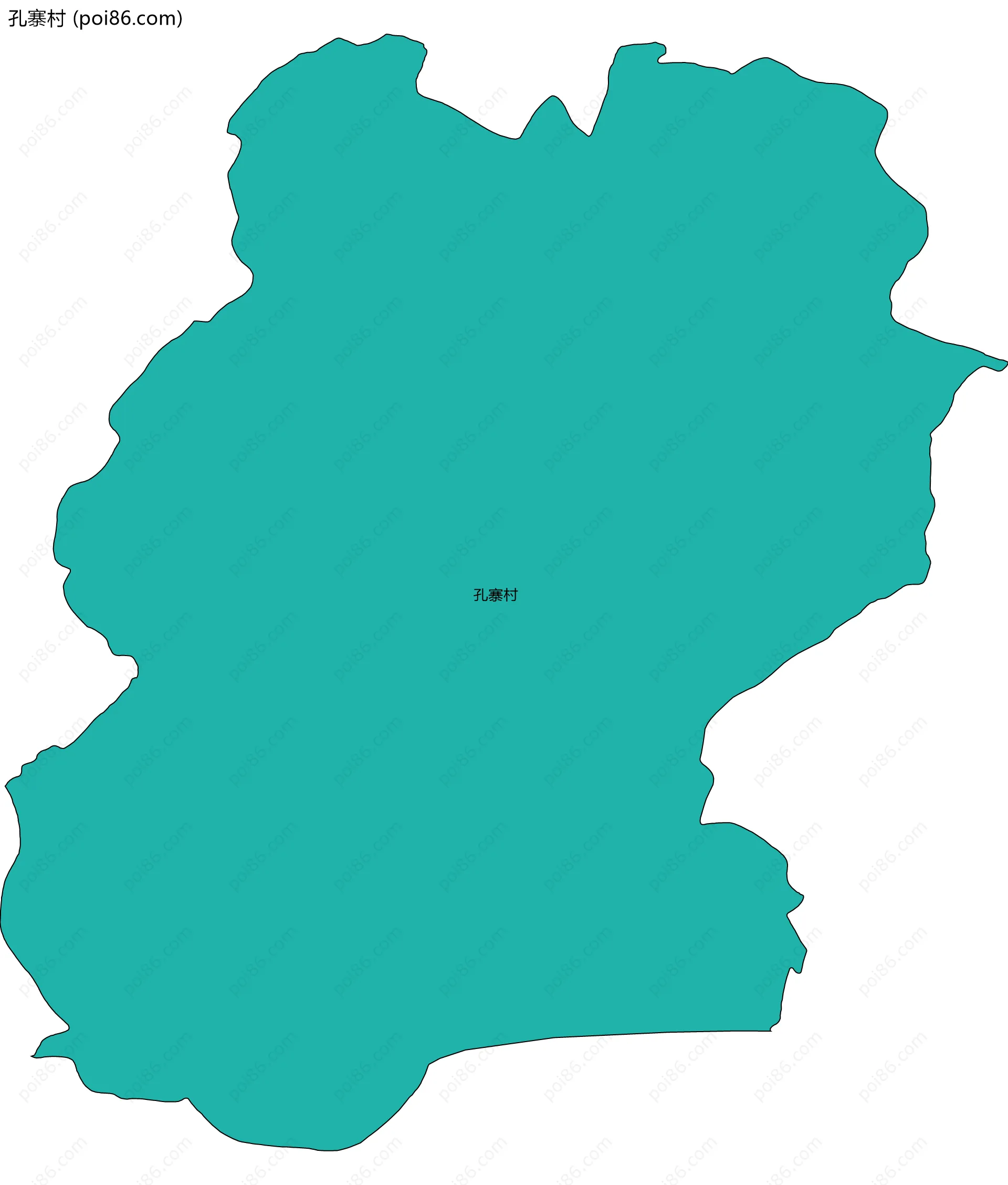 孔寨村边界地图