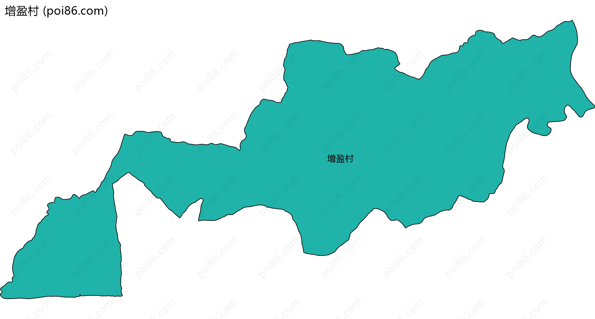 增盈村边界地图