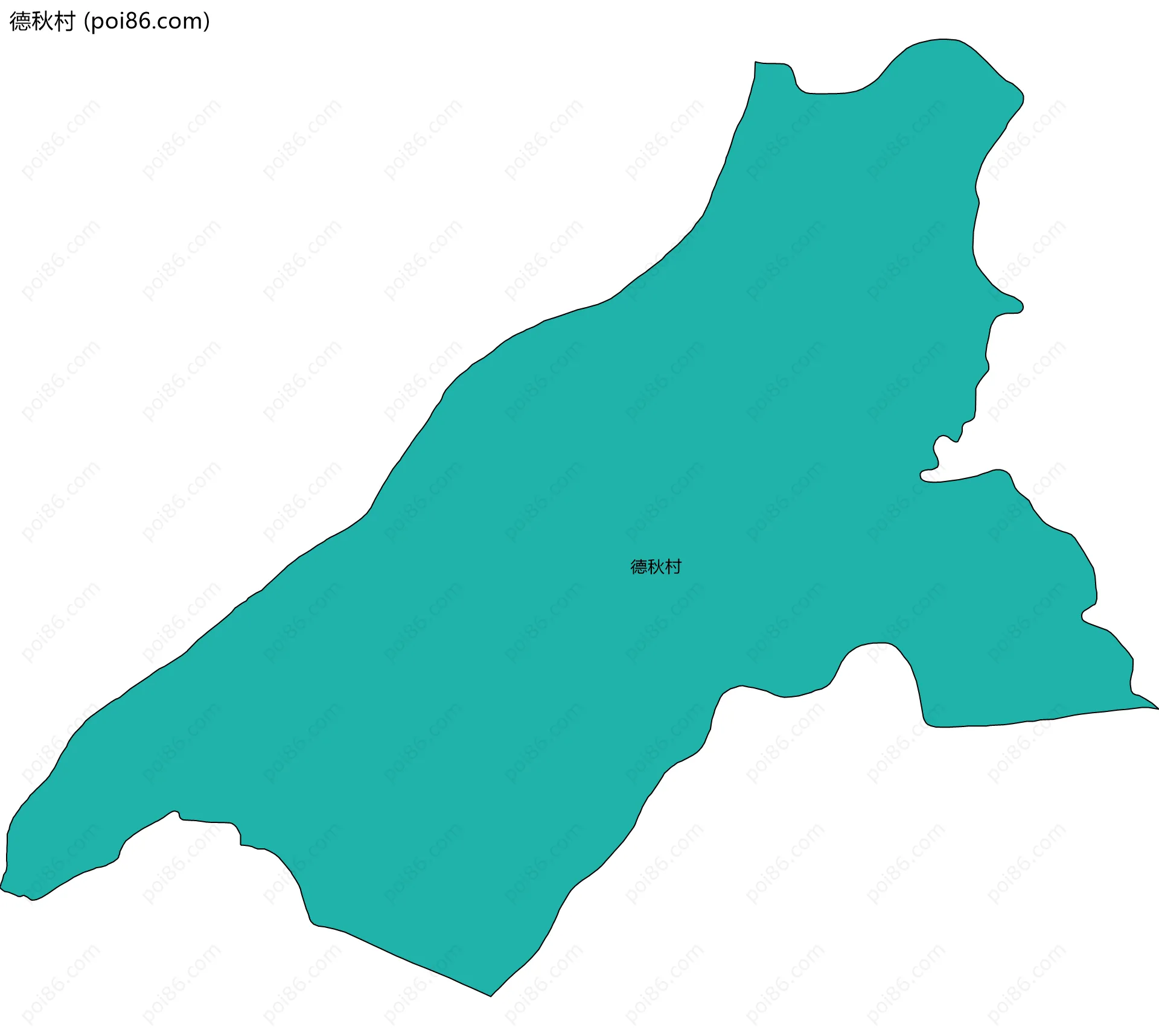 德秋村边界地图