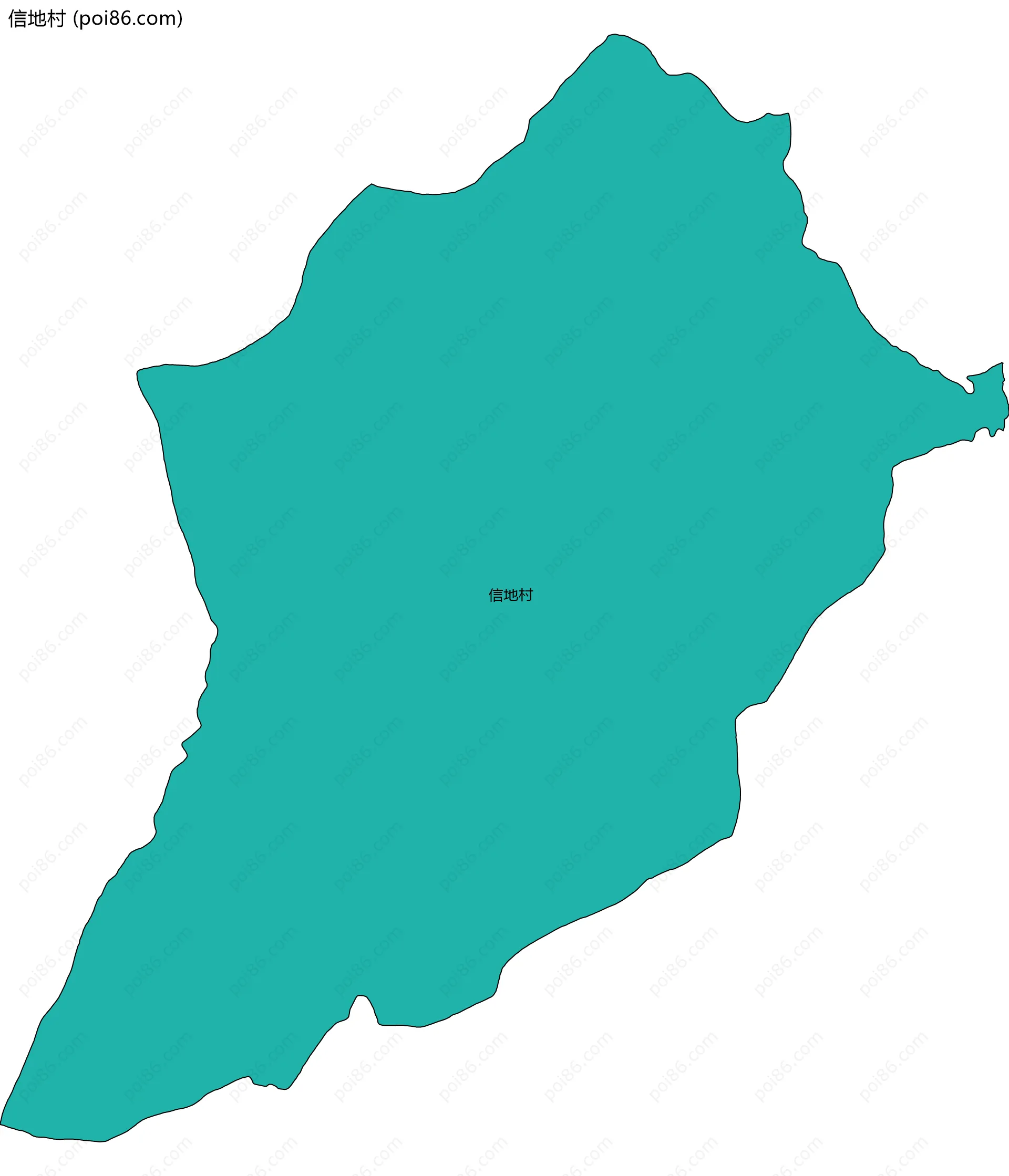 信地村边界地图