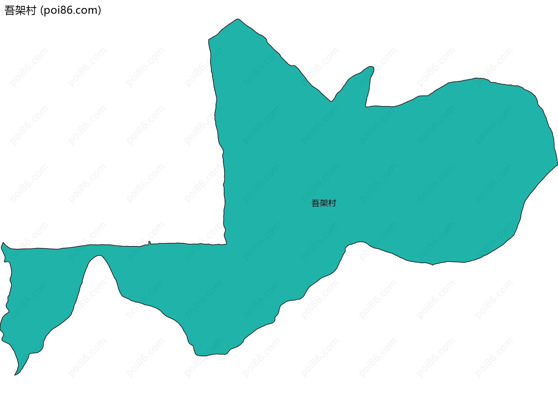 吾架村边界地图