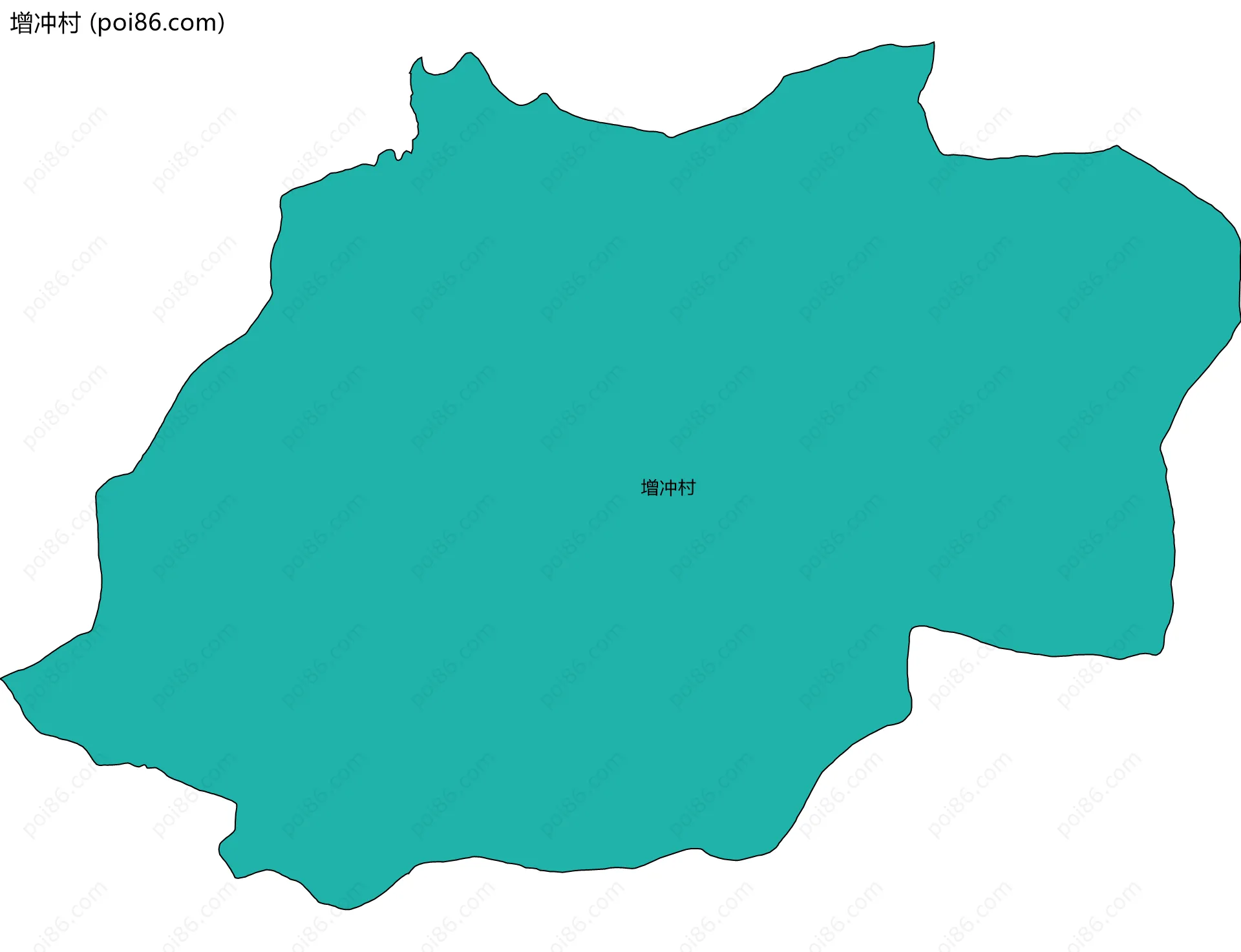 增冲村边界地图