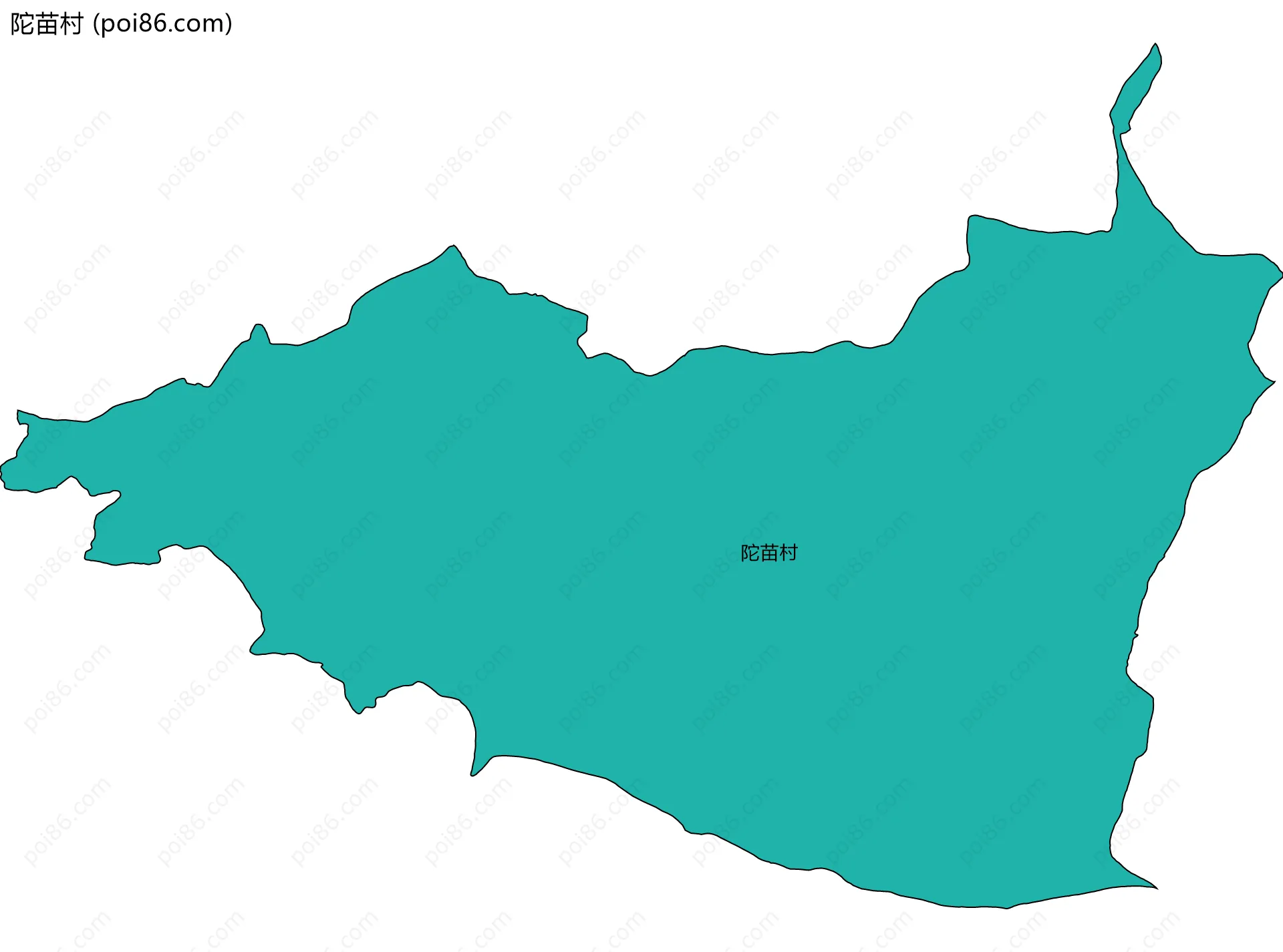陀苗村边界地图