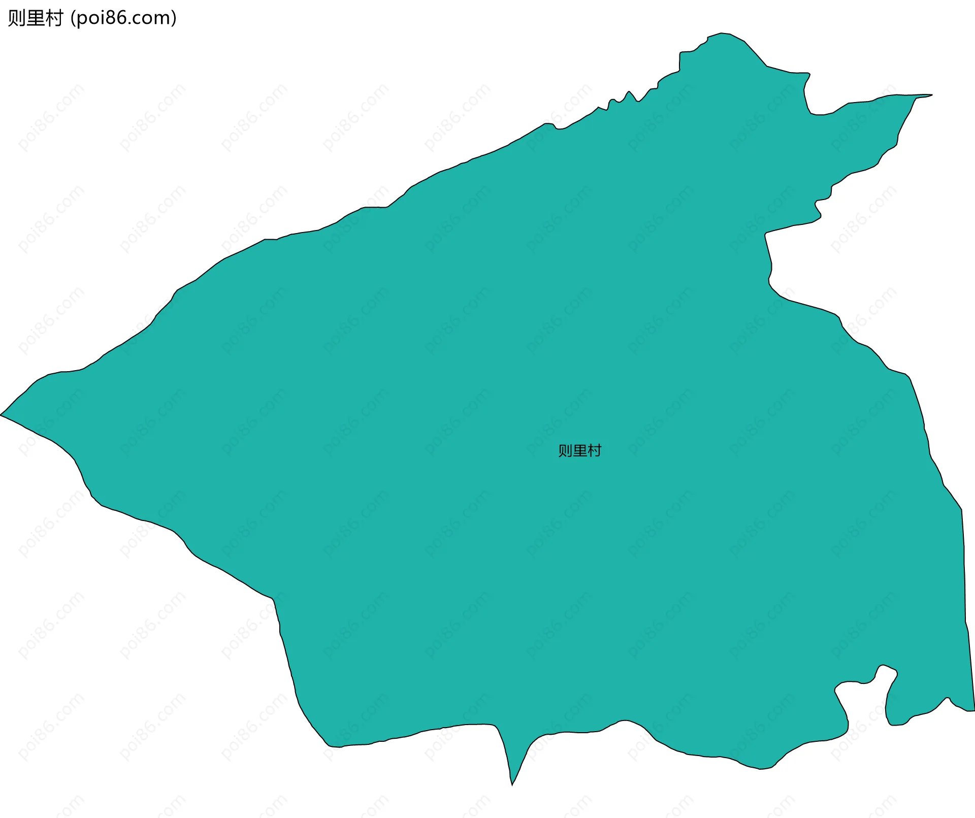 则里村边界地图