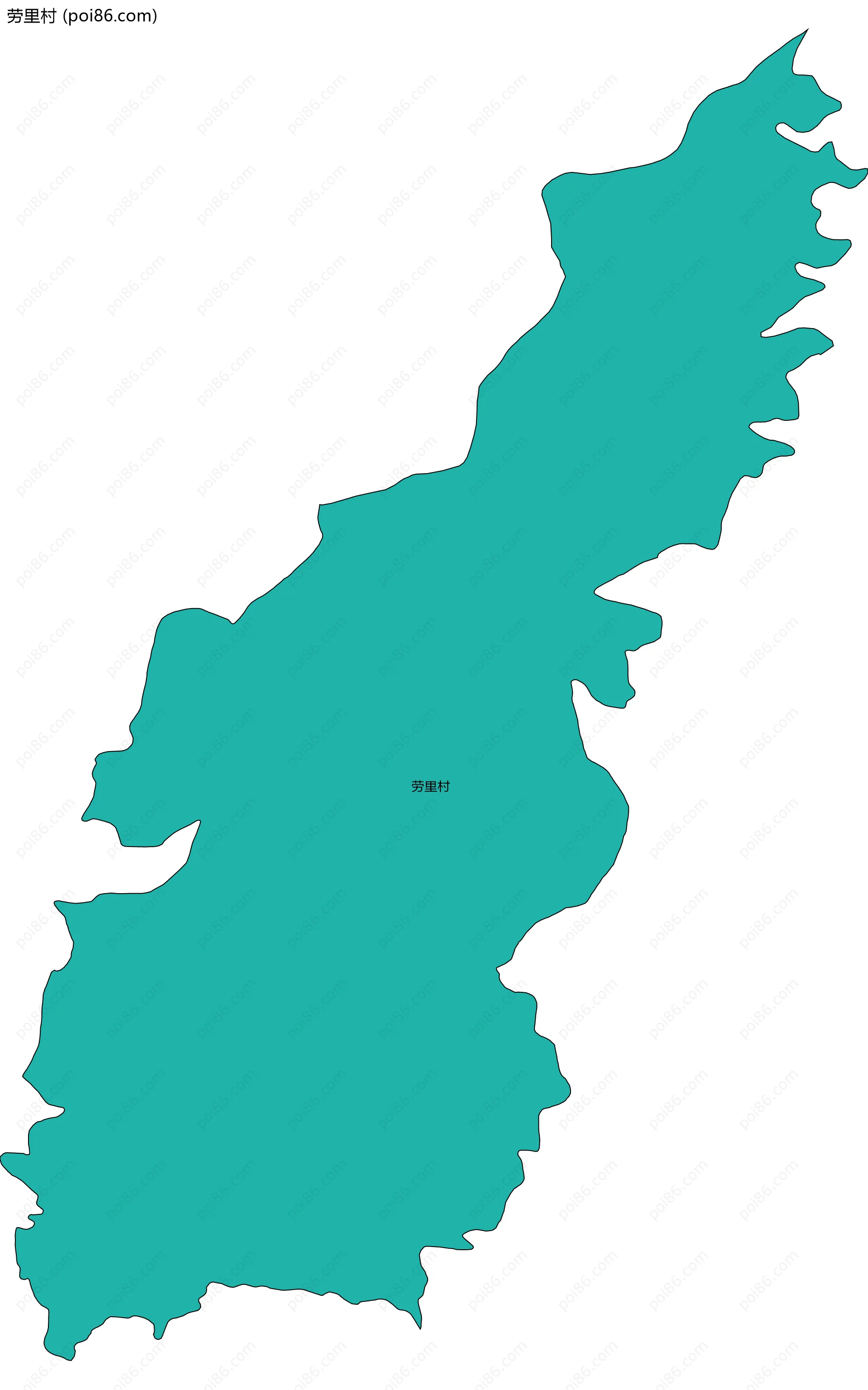 劳里村边界地图