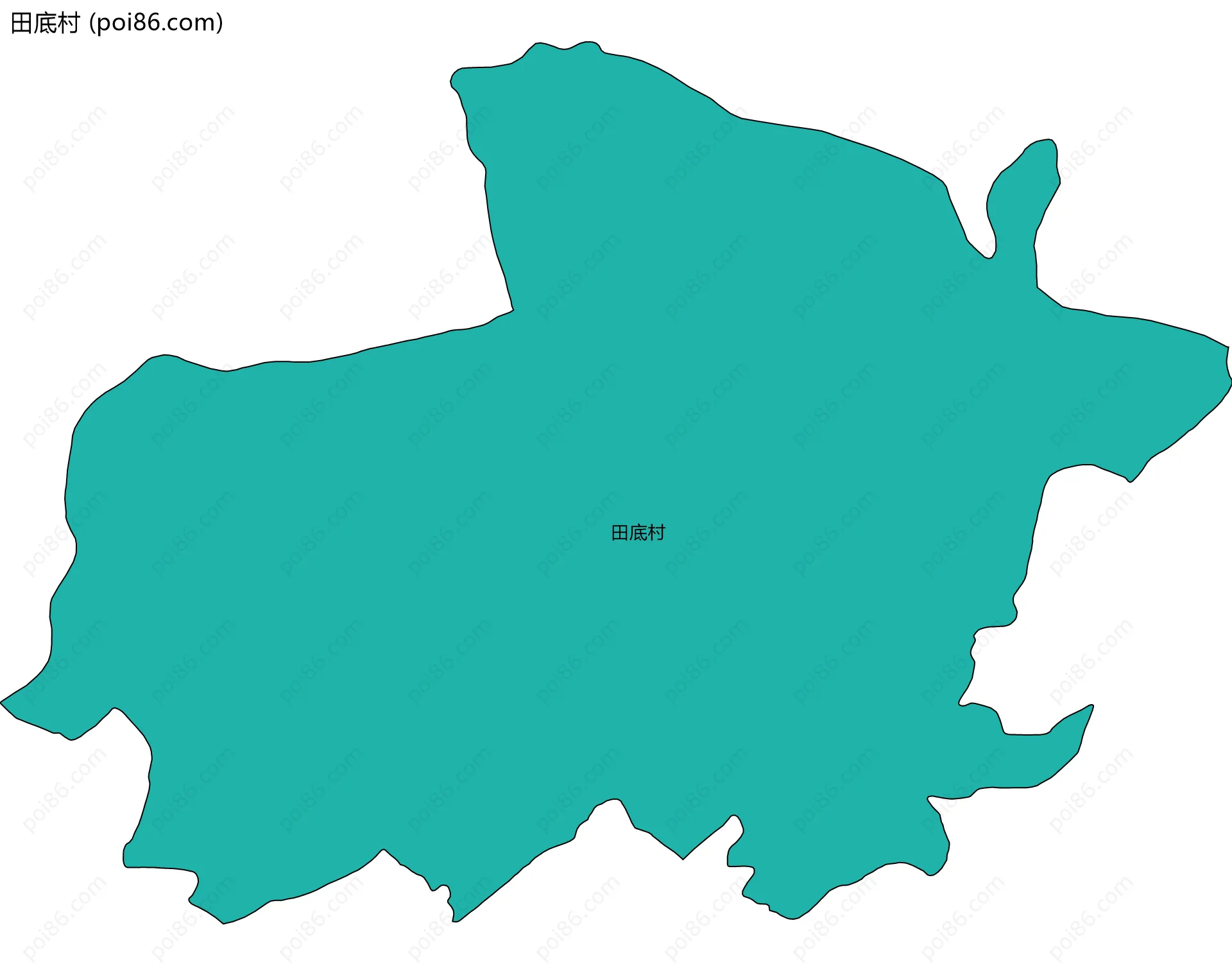 田底村边界地图