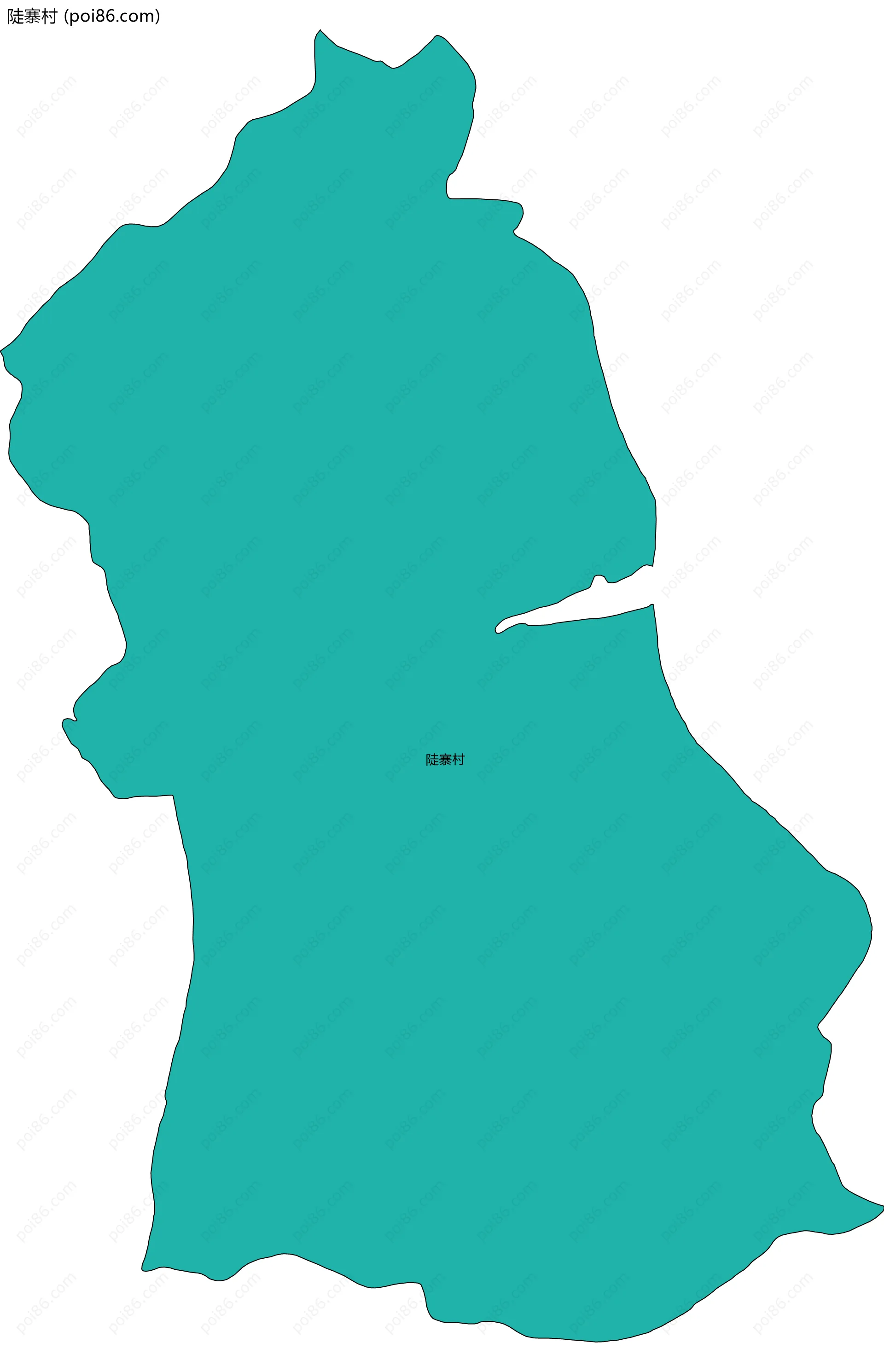 陡寨村边界地图