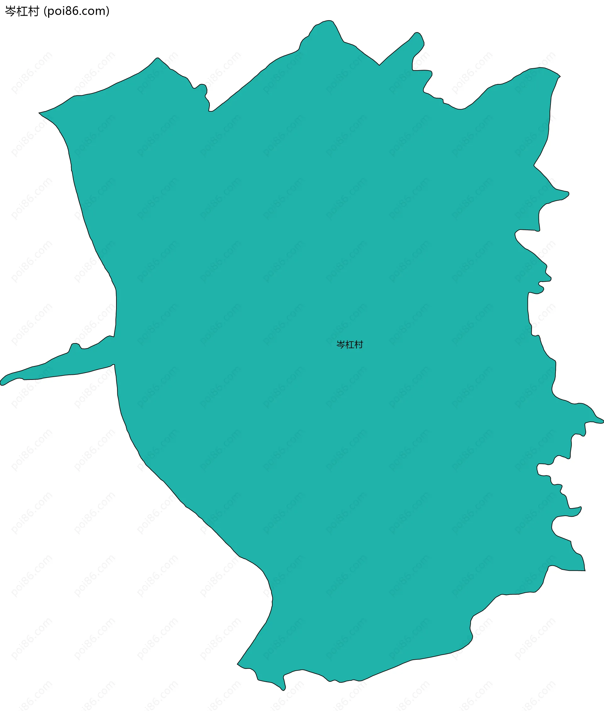 岑杠村边界地图