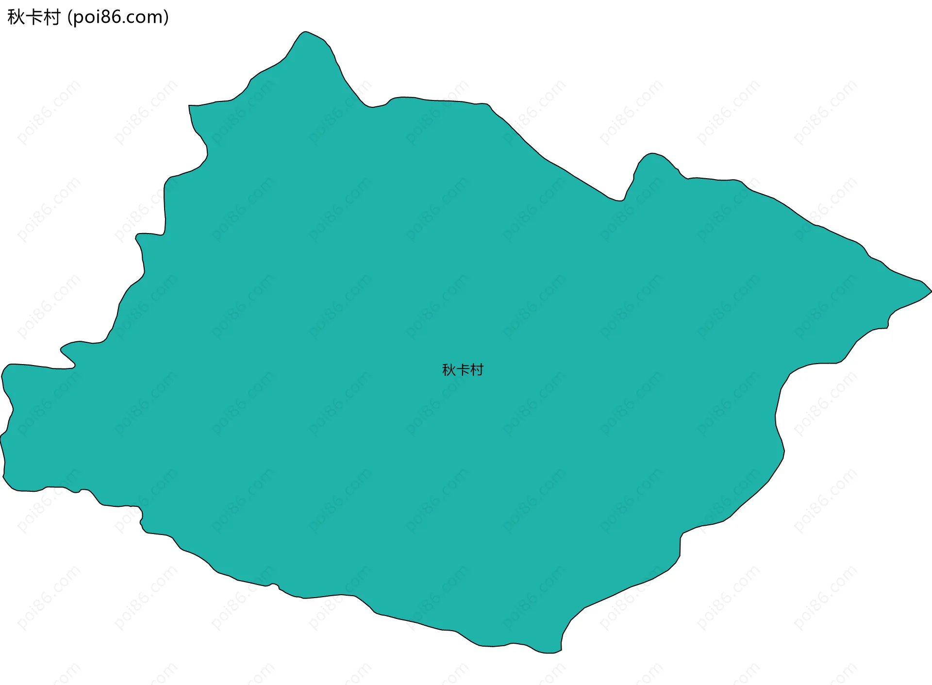秋卡村边界地图