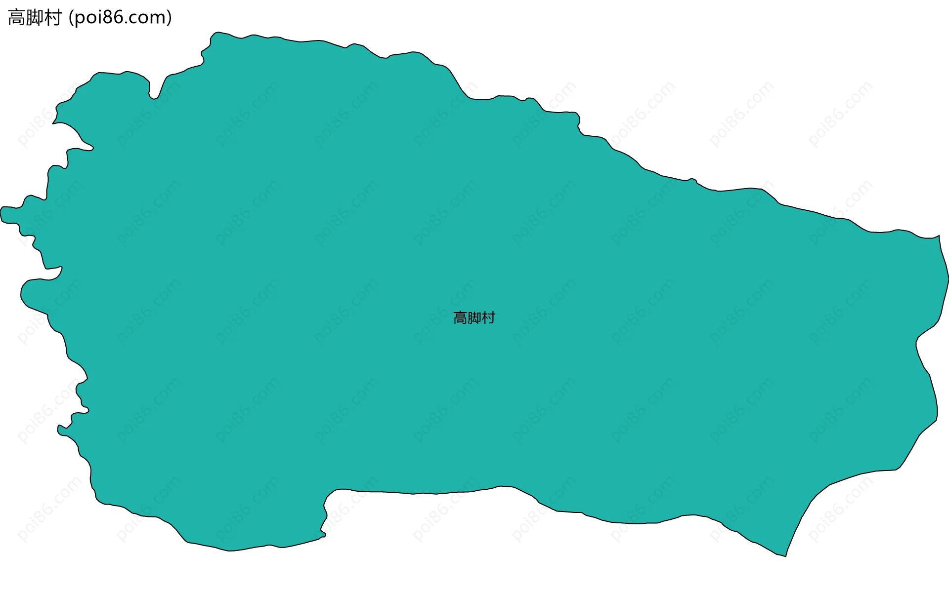 高脚村边界地图