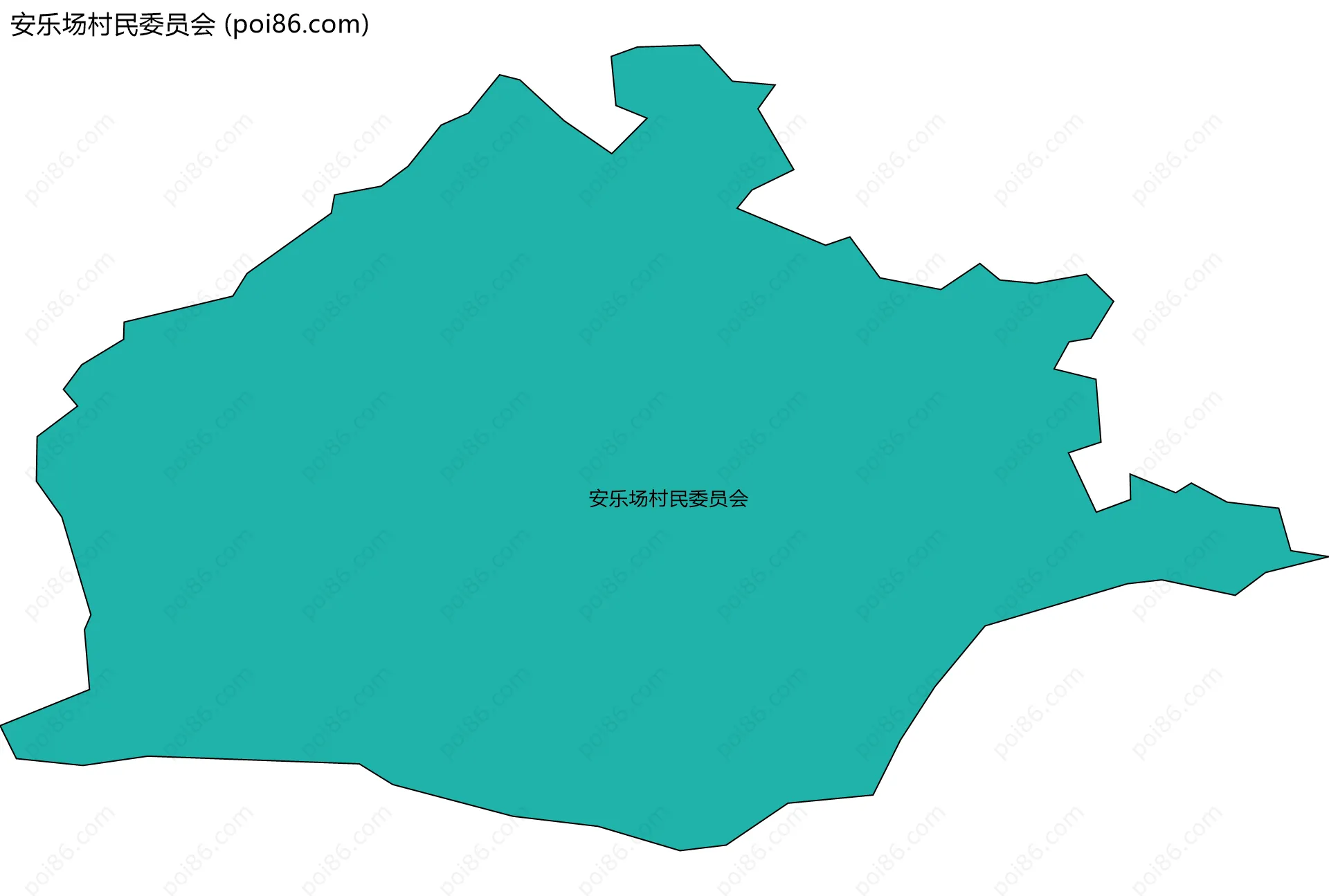 安乐场村民委员会边界地图