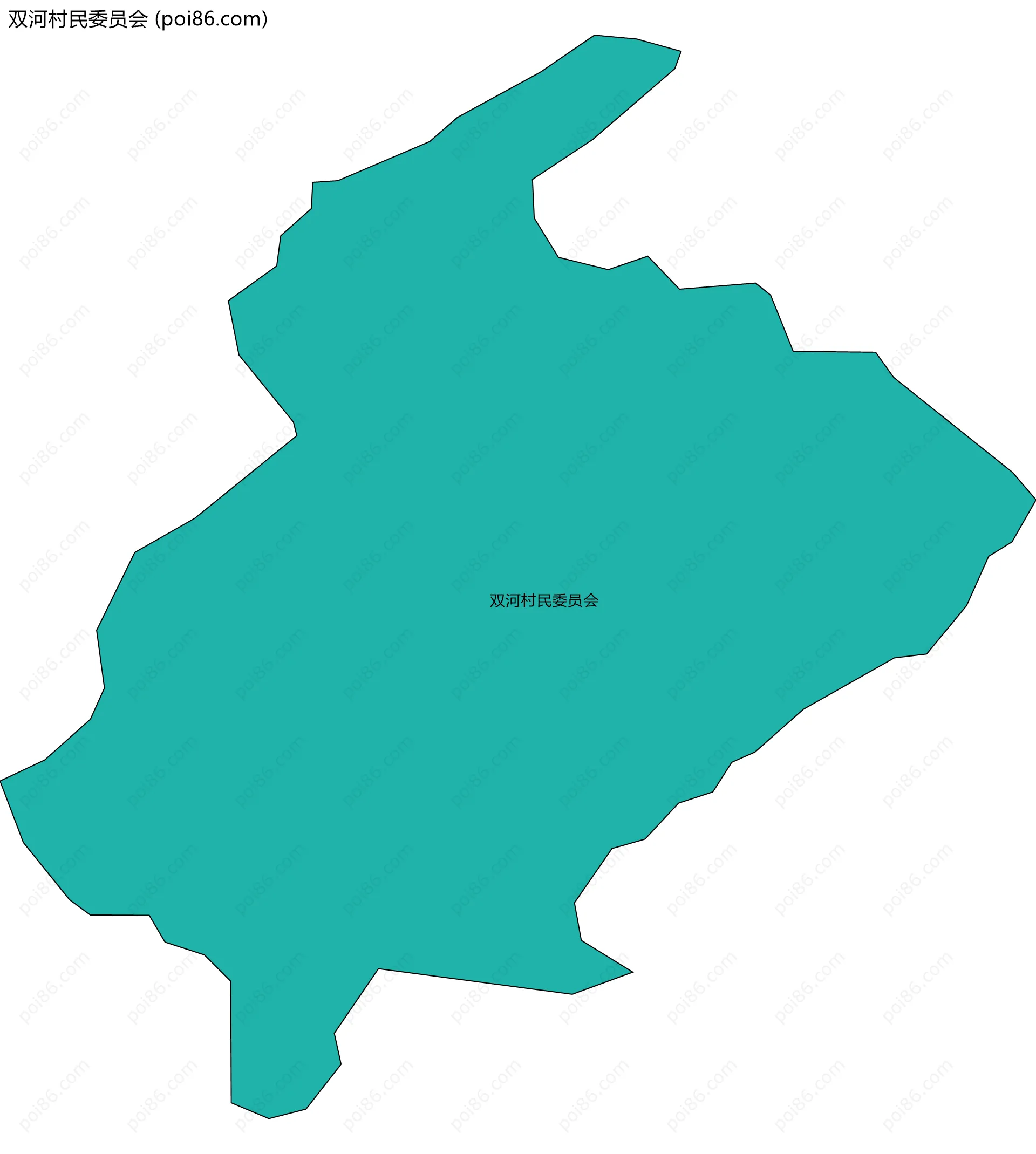 双河村民委员会边界地图