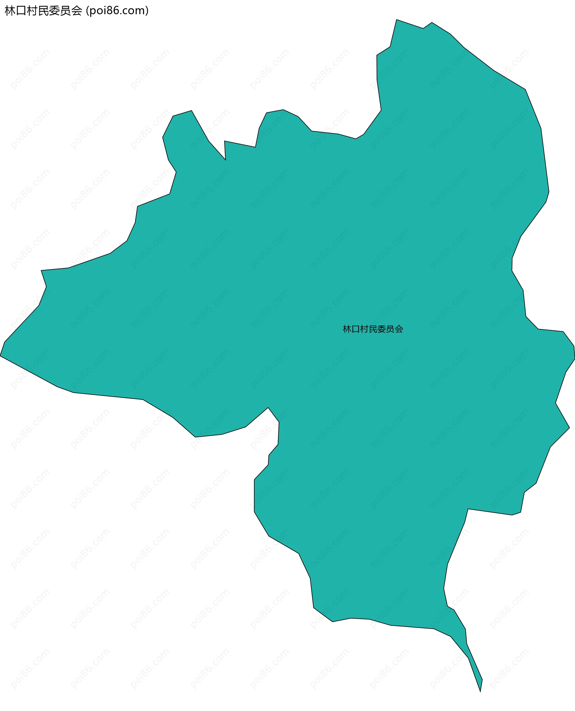 林口村民委员会边界地图