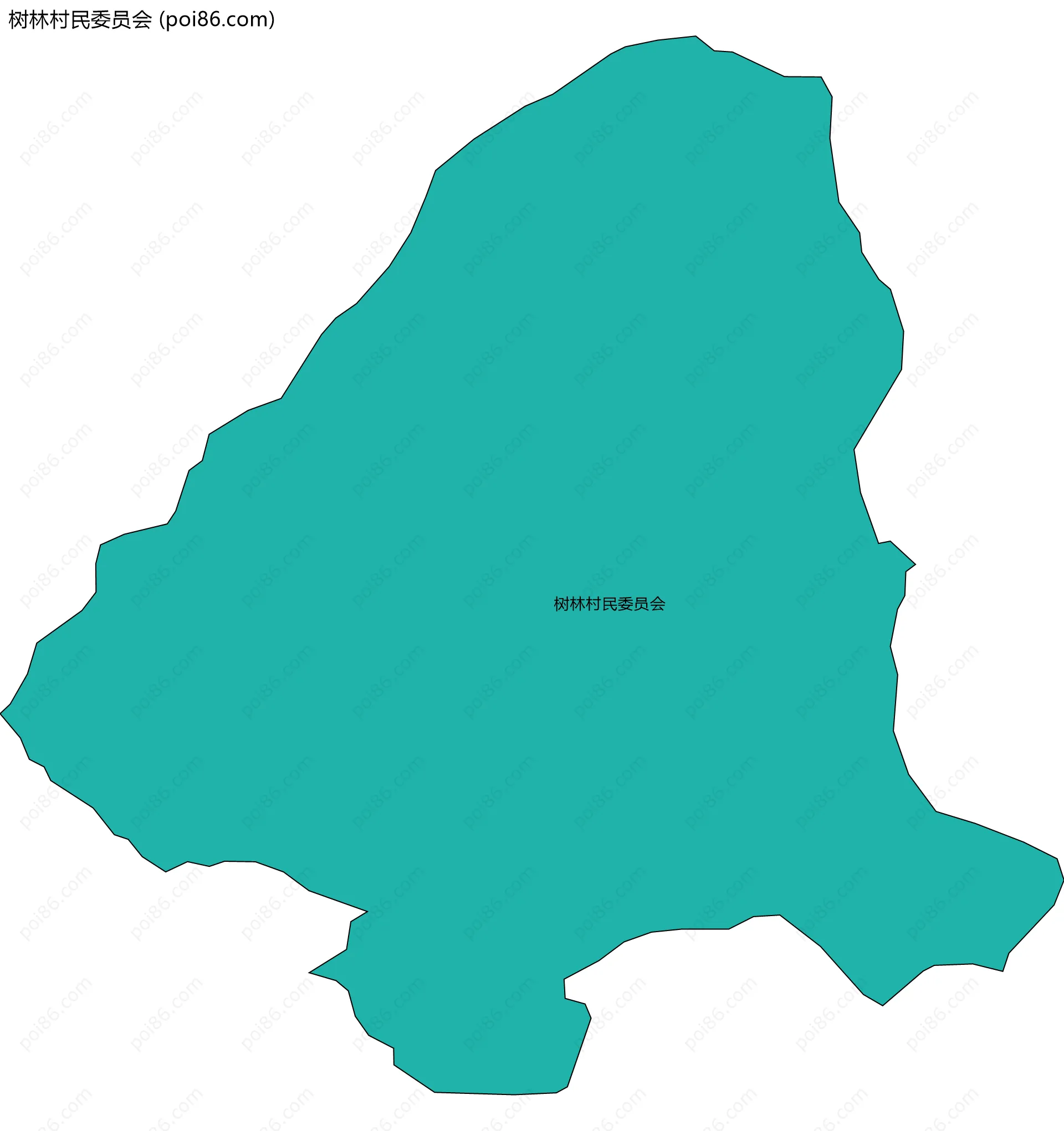 树林村民委员会边界地图