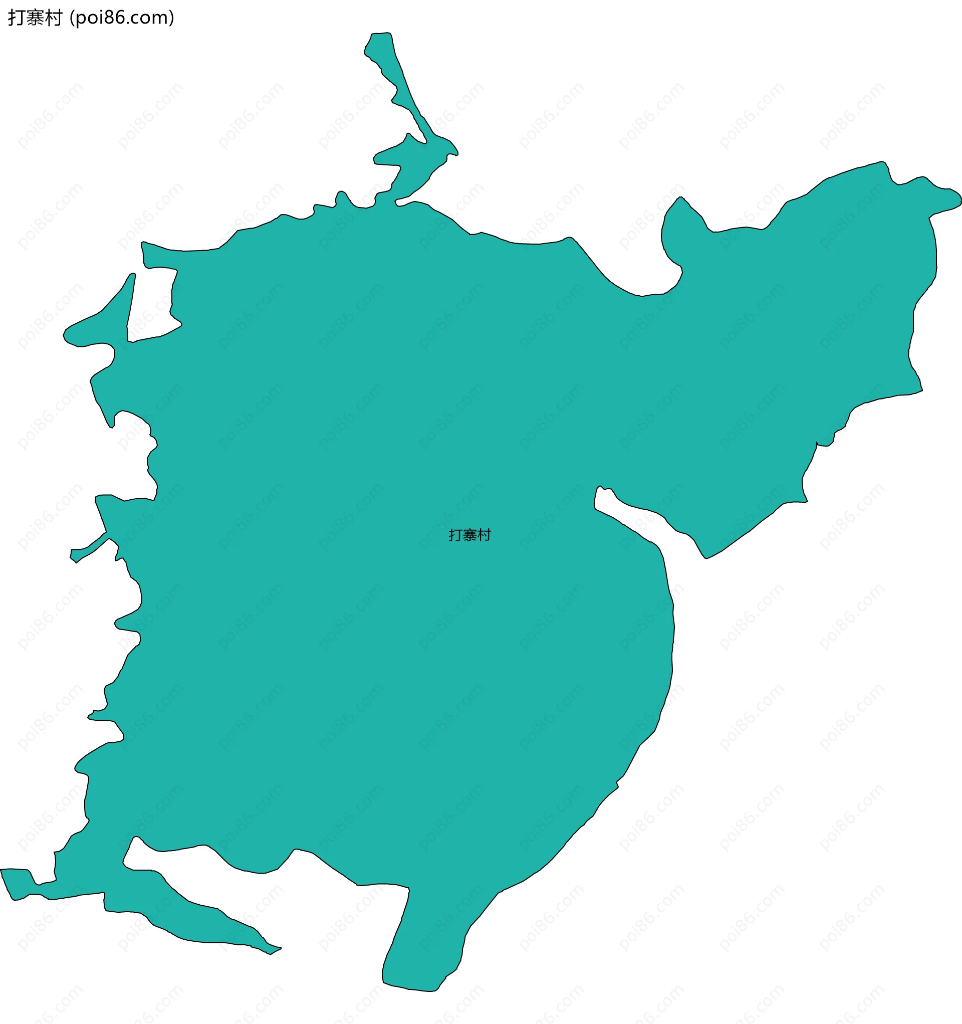 打寨村边界地图