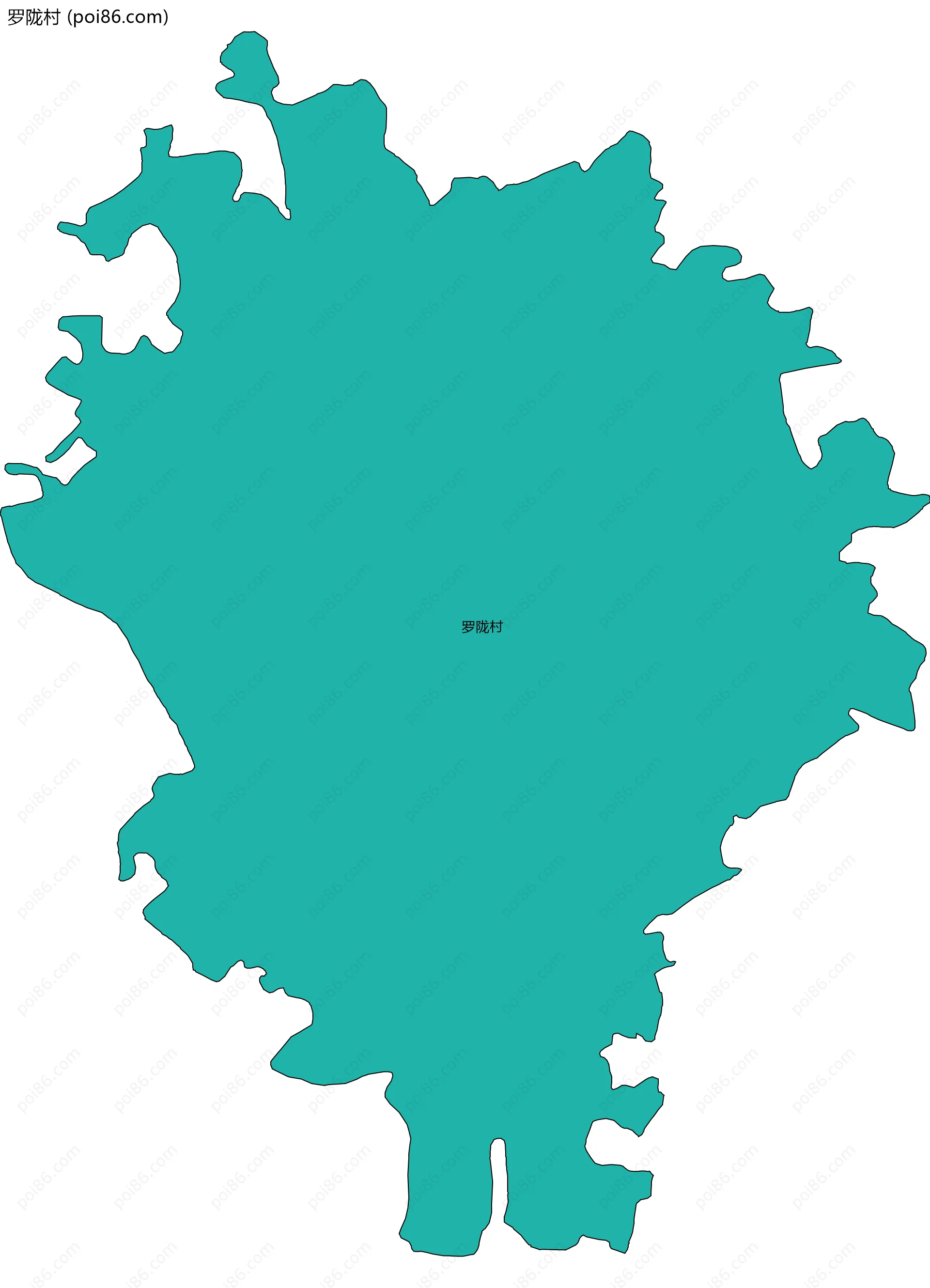 罗陇村边界地图
