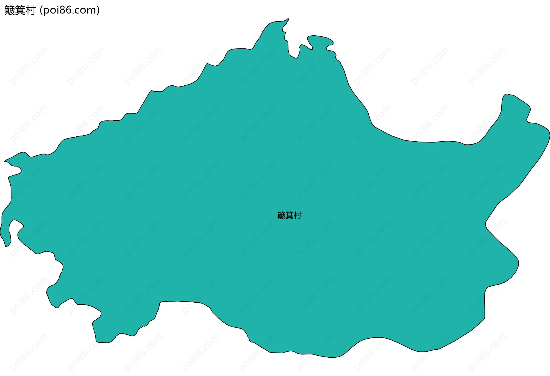 簸箕村边界地图