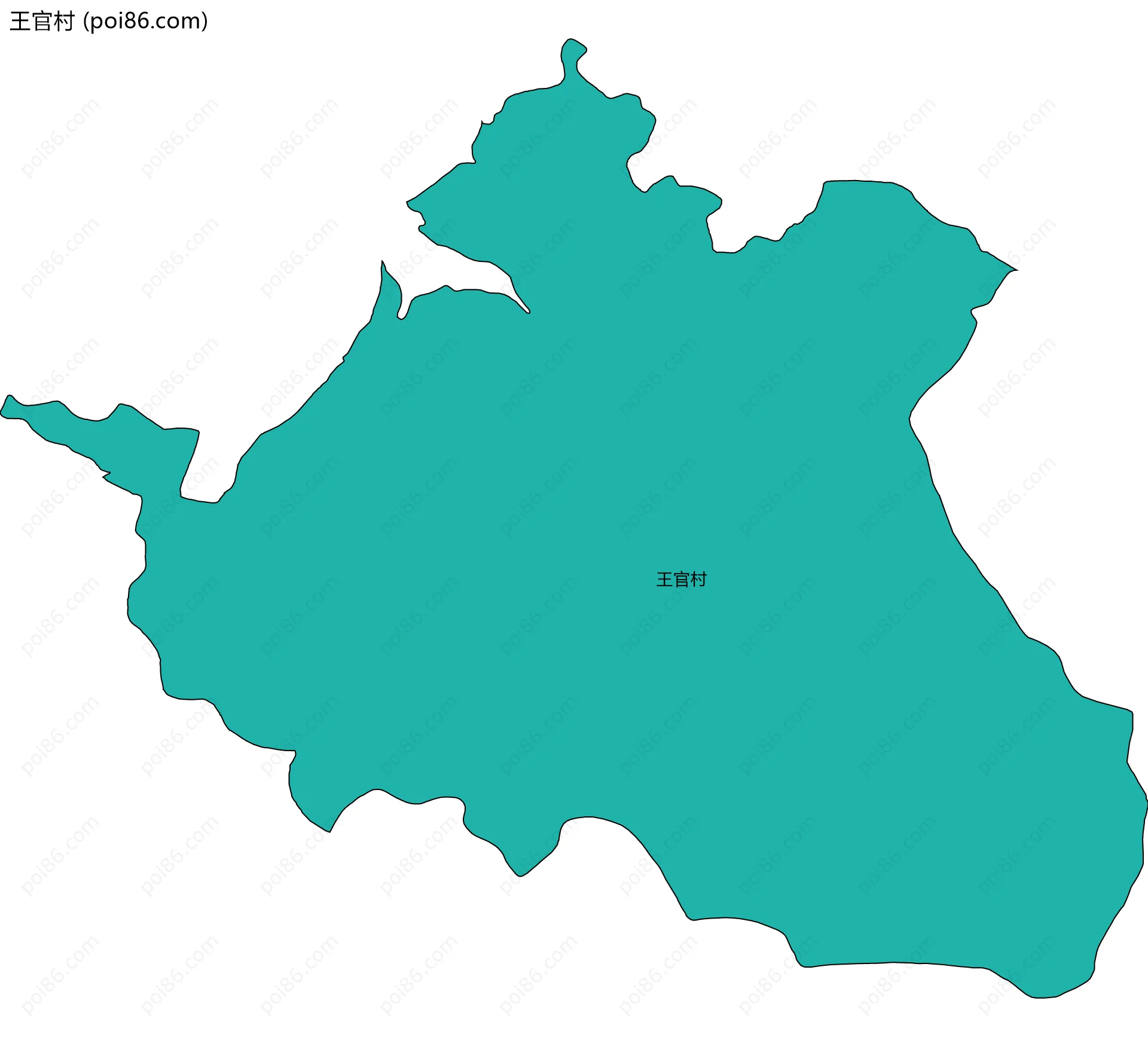 王官村边界地图