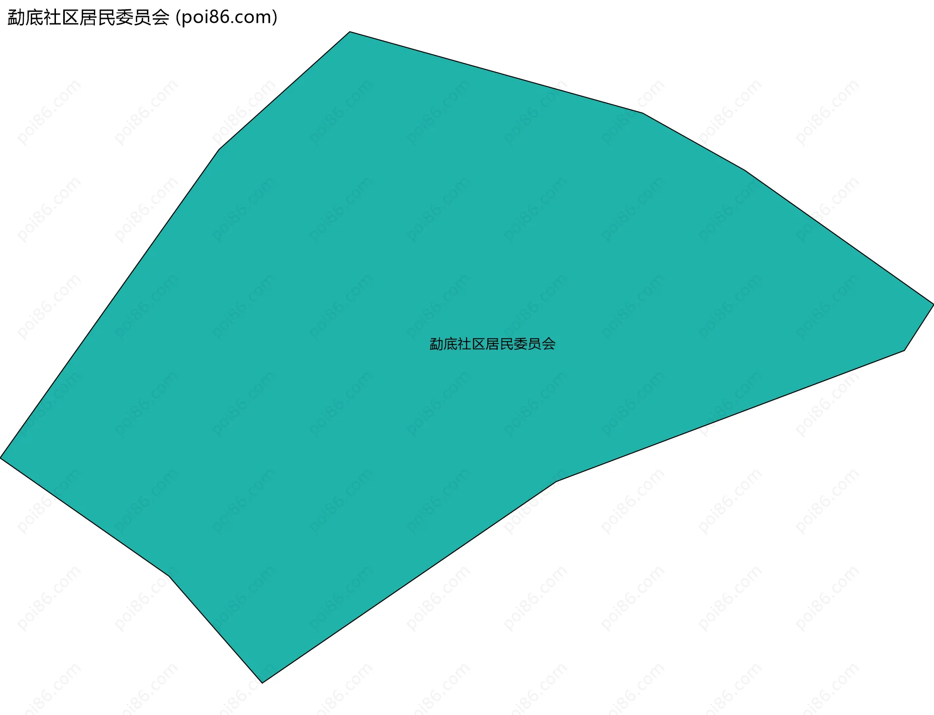 勐底社区居民委员会边界地图